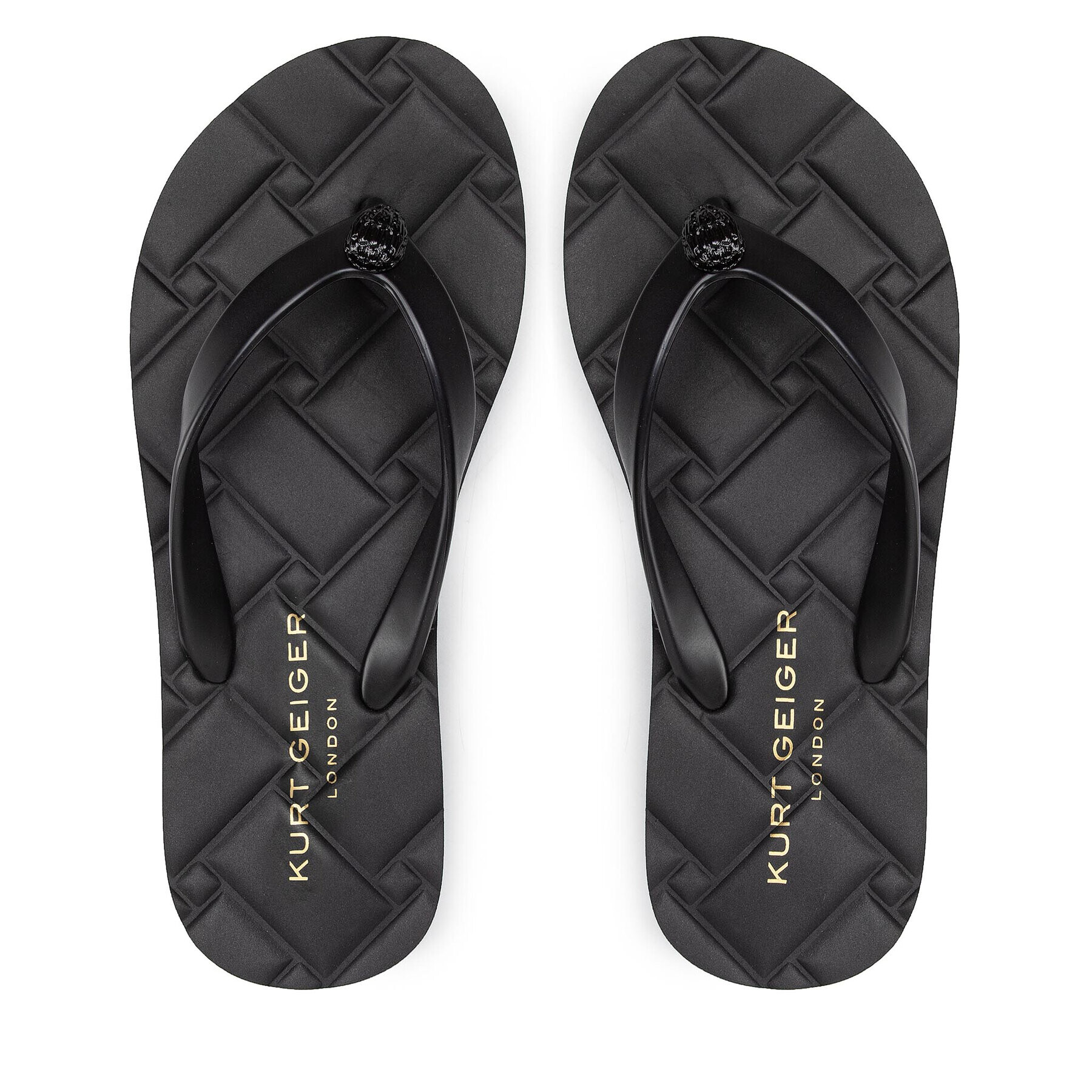 Kurt Geiger Flip flop Kensington Q Flip Flop 8915300979 Negru - Pled.ro