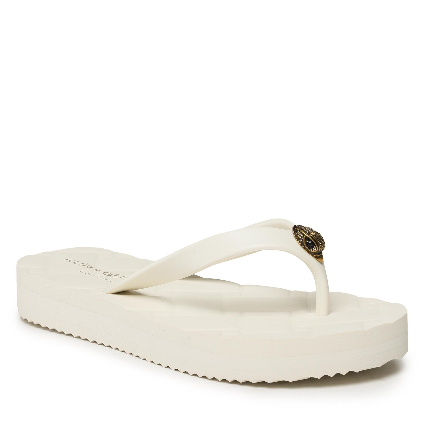 Kurt Geiger Flip flop Kensington Q Flip Flop 8915341979 Écru - Pled.ro