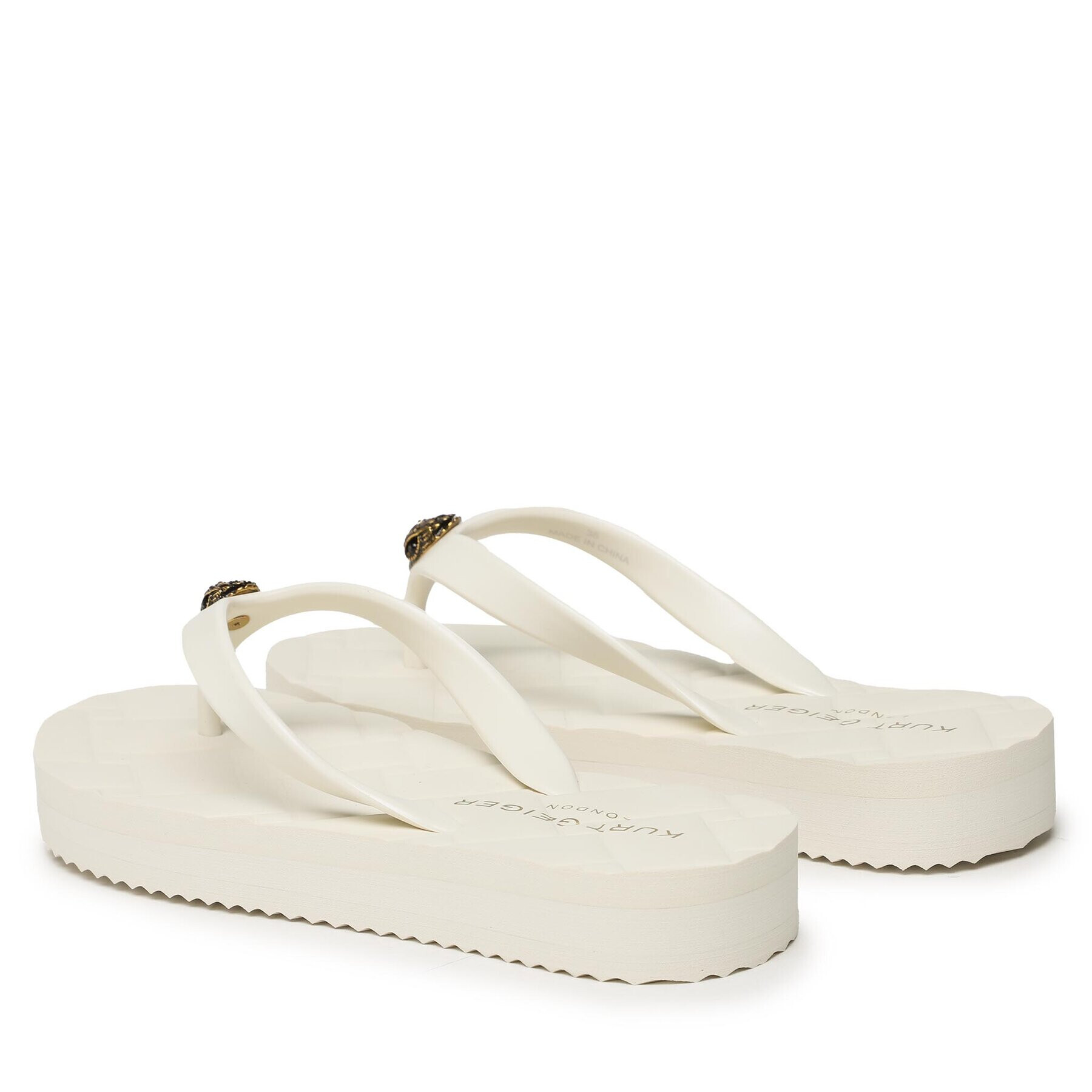 Kurt Geiger Flip flop Kensington Q Flip Flop 8915341979 Écru - Pled.ro