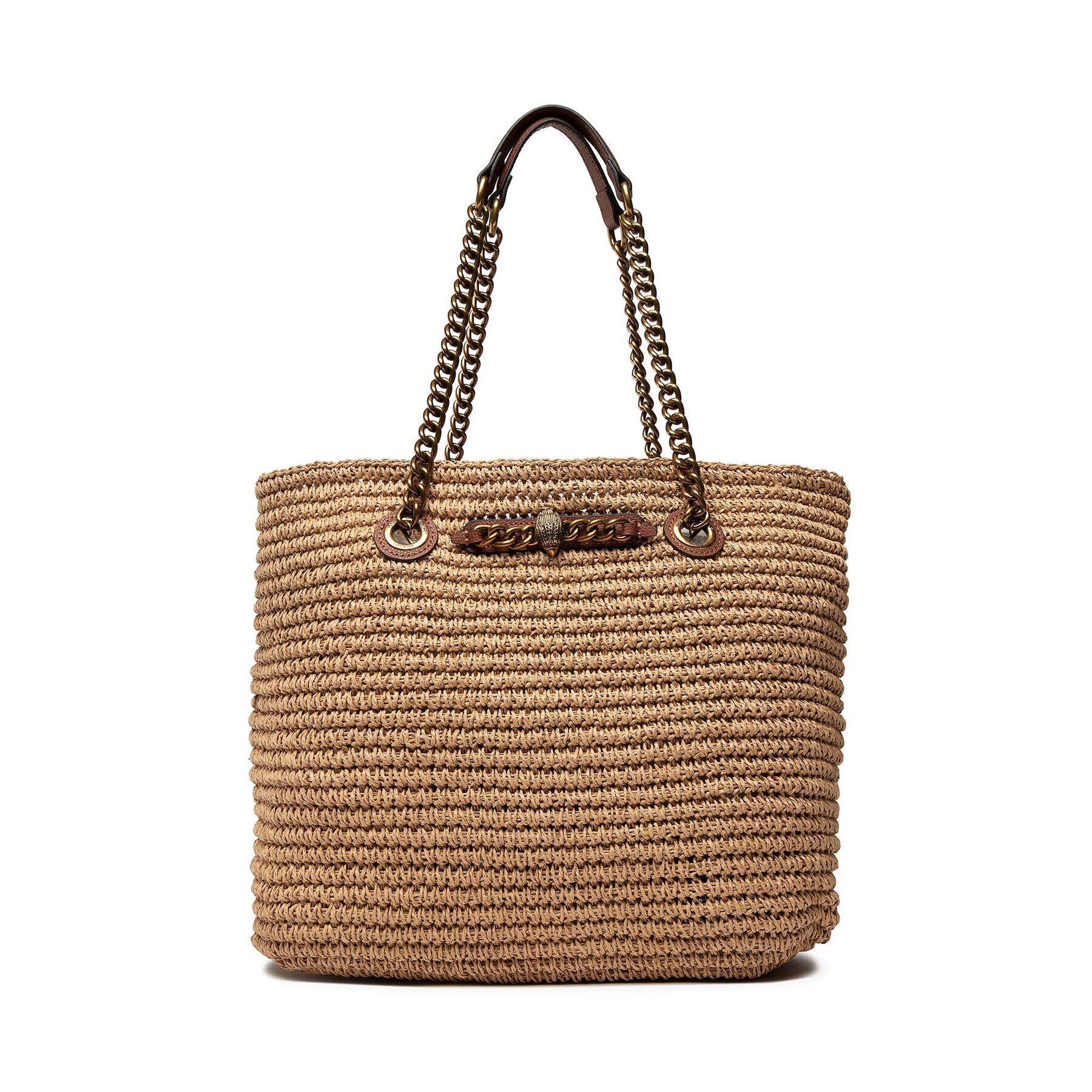 Kurt Geiger Geantă Chelsea Raffia Tote 4104640999 Bej - Pled.ro