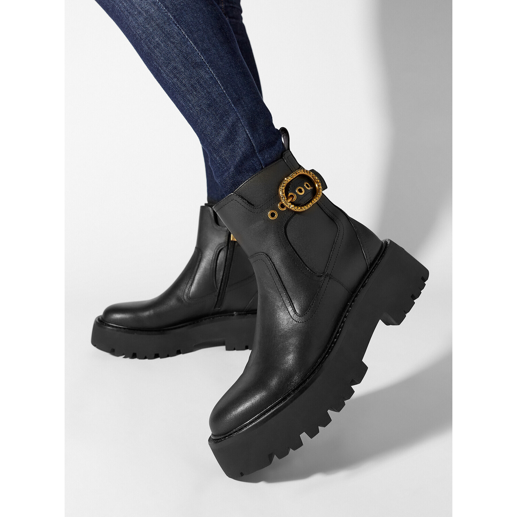 Kurt Geiger Ghete Jodhpur 225-Mayfair Chelsea Boot 625700109 Negru - Pled.ro