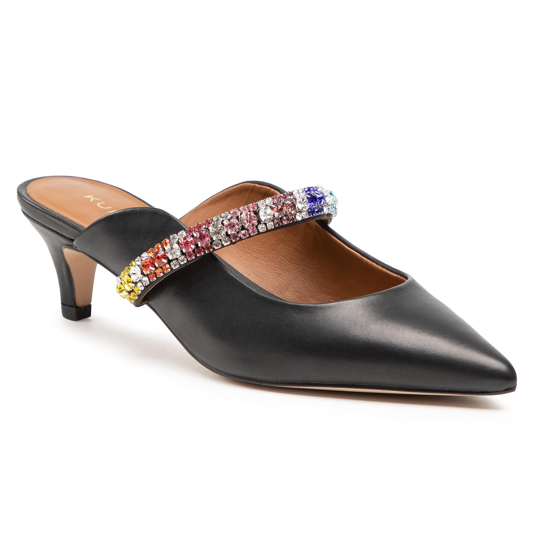 Kurt Geiger Șlapi Dutchess Rainbow 7426200109 Negru - Pled.ro