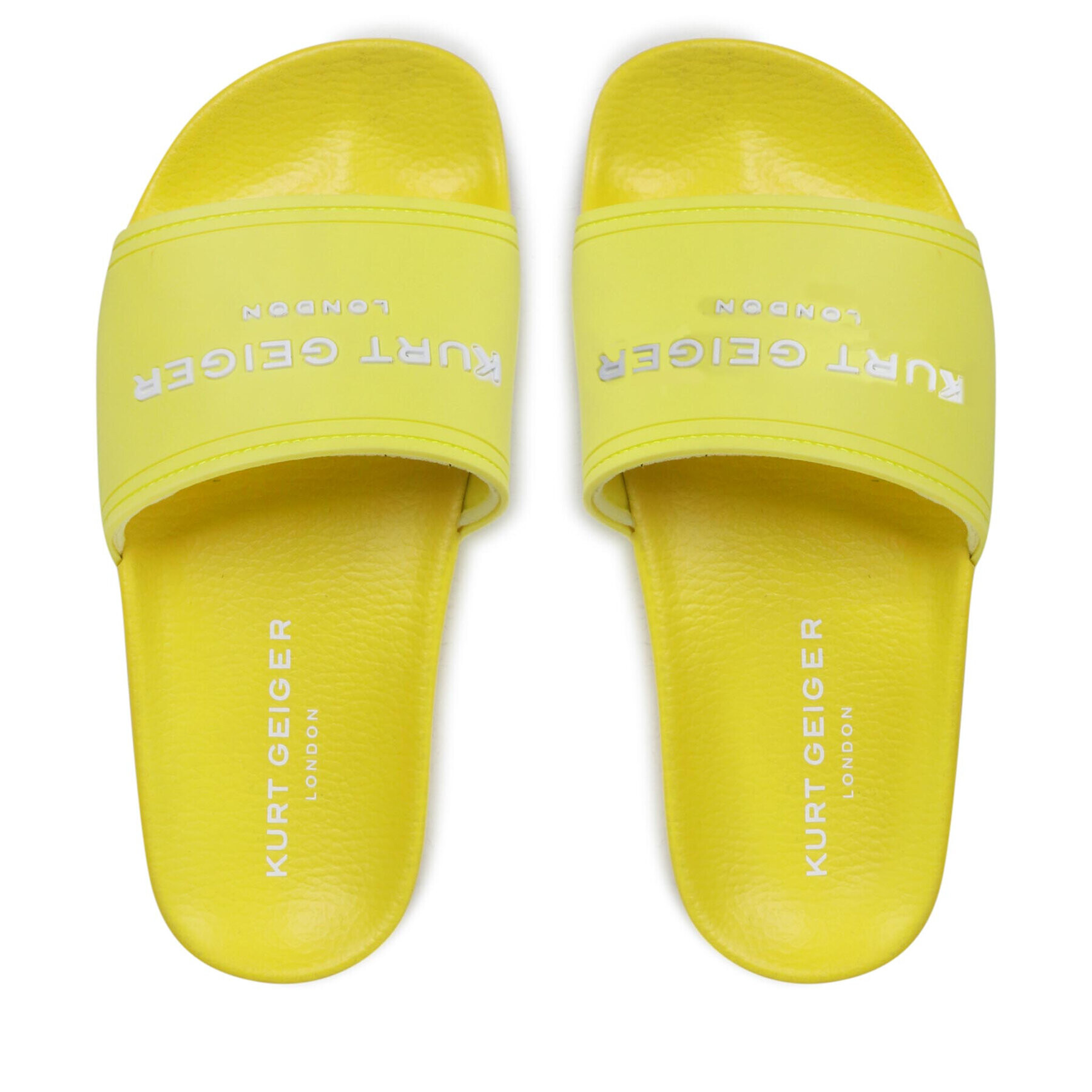 Kurt Geiger Șlapi Kgl Pool Slider 8121893979 Galben - Pled.ro