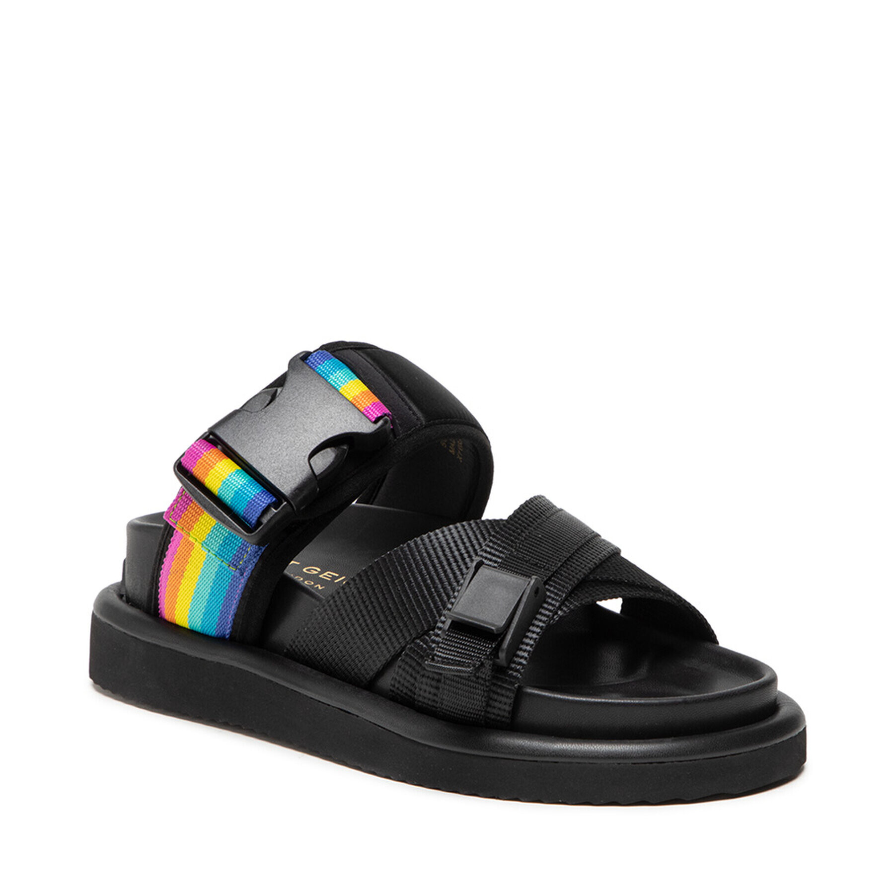 Kurt Geiger Șlapi Orson Cross Sandal 8285100609 Negru - Pled.ro