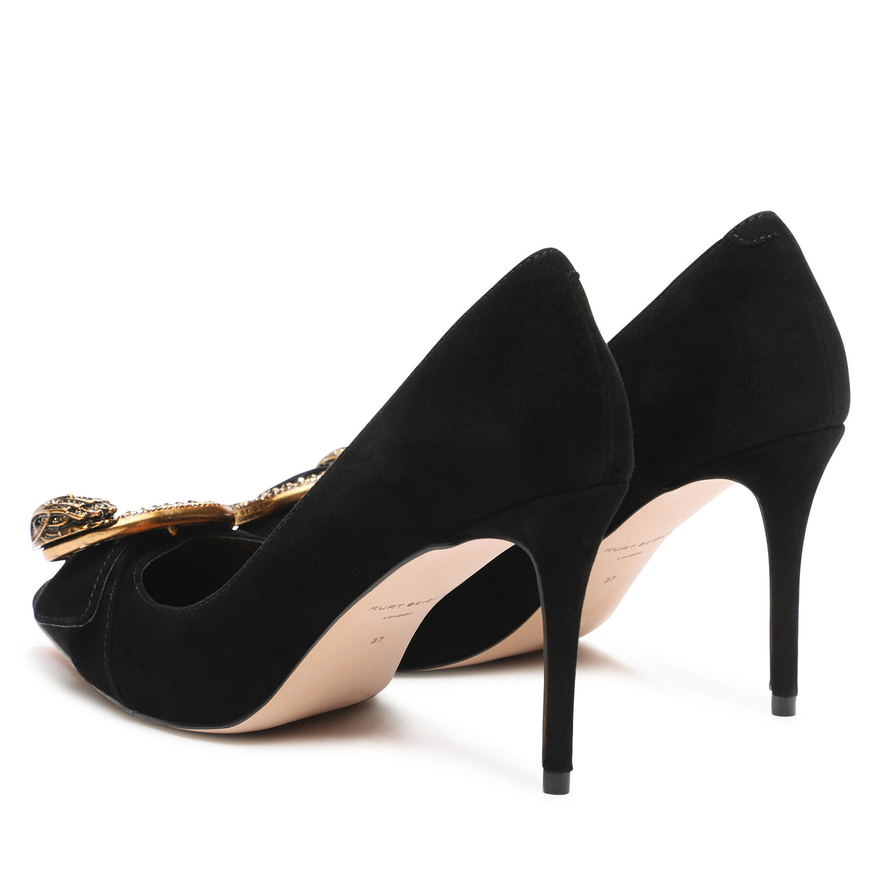 Kurt Geiger Pantofi cu toc subțire 225-Mayfair Court 9981400209 Negru - Pled.ro