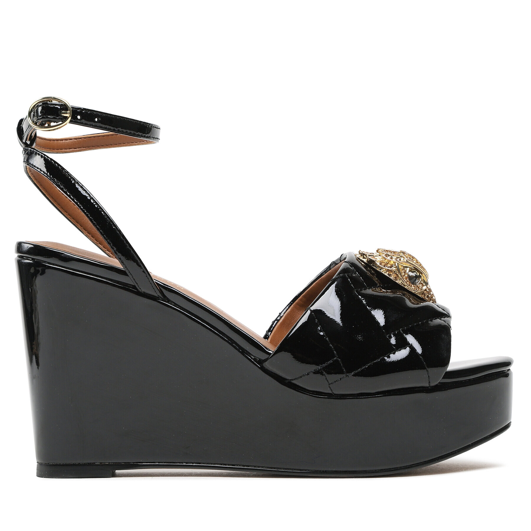 Kurt Geiger Sandale Kensington Wedge 9571100309 Negru - Pled.ro