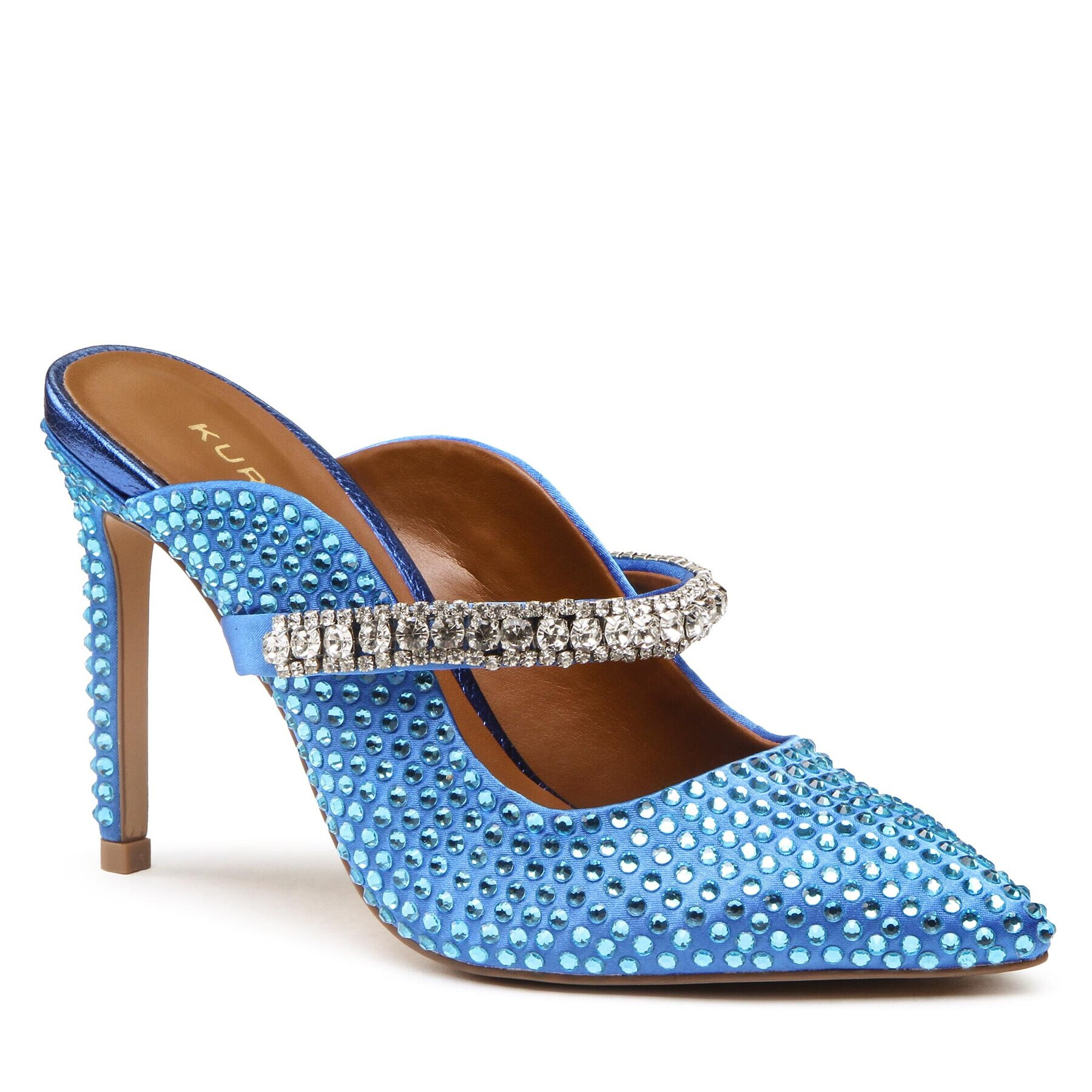 Kurt Geiger Șlapi Duke Crystal 9559080609 Albastru - Pled.ro