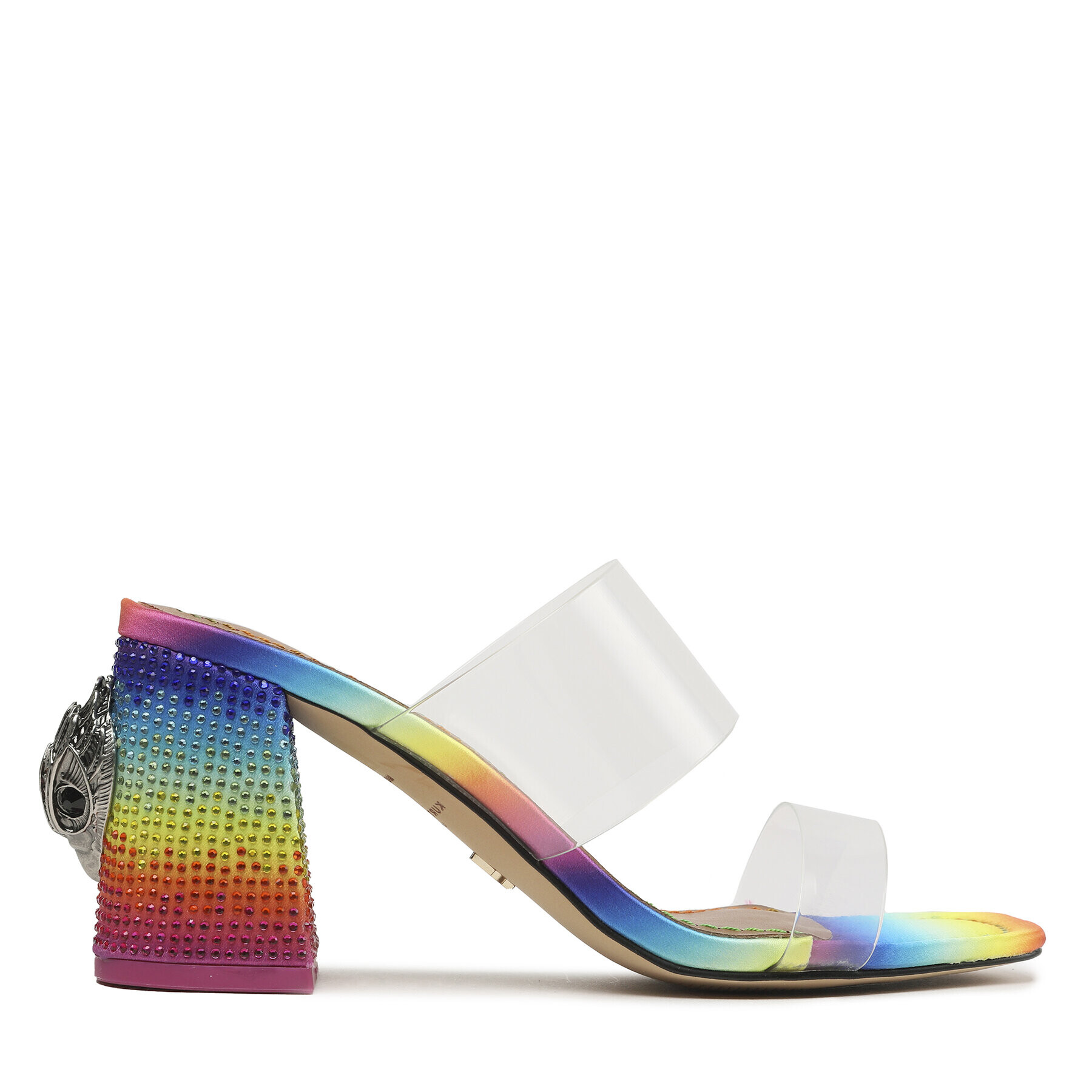 Kurt Geiger Șlapi Kensington Block Sandal 8650869999 Transparent - Pled.ro