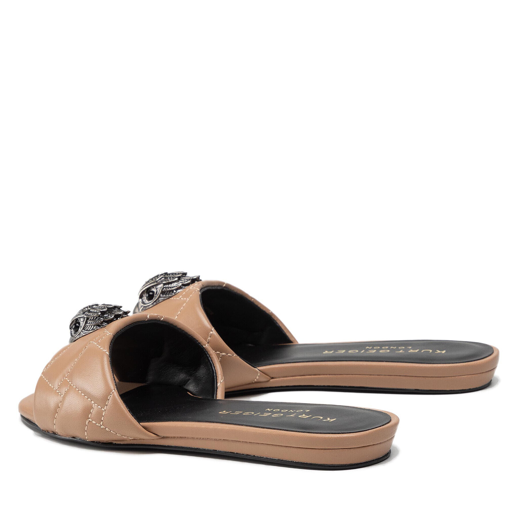 Kurt Geiger Șlapi Kensington Flat Sandal 8496148109 Alb - Pled.ro