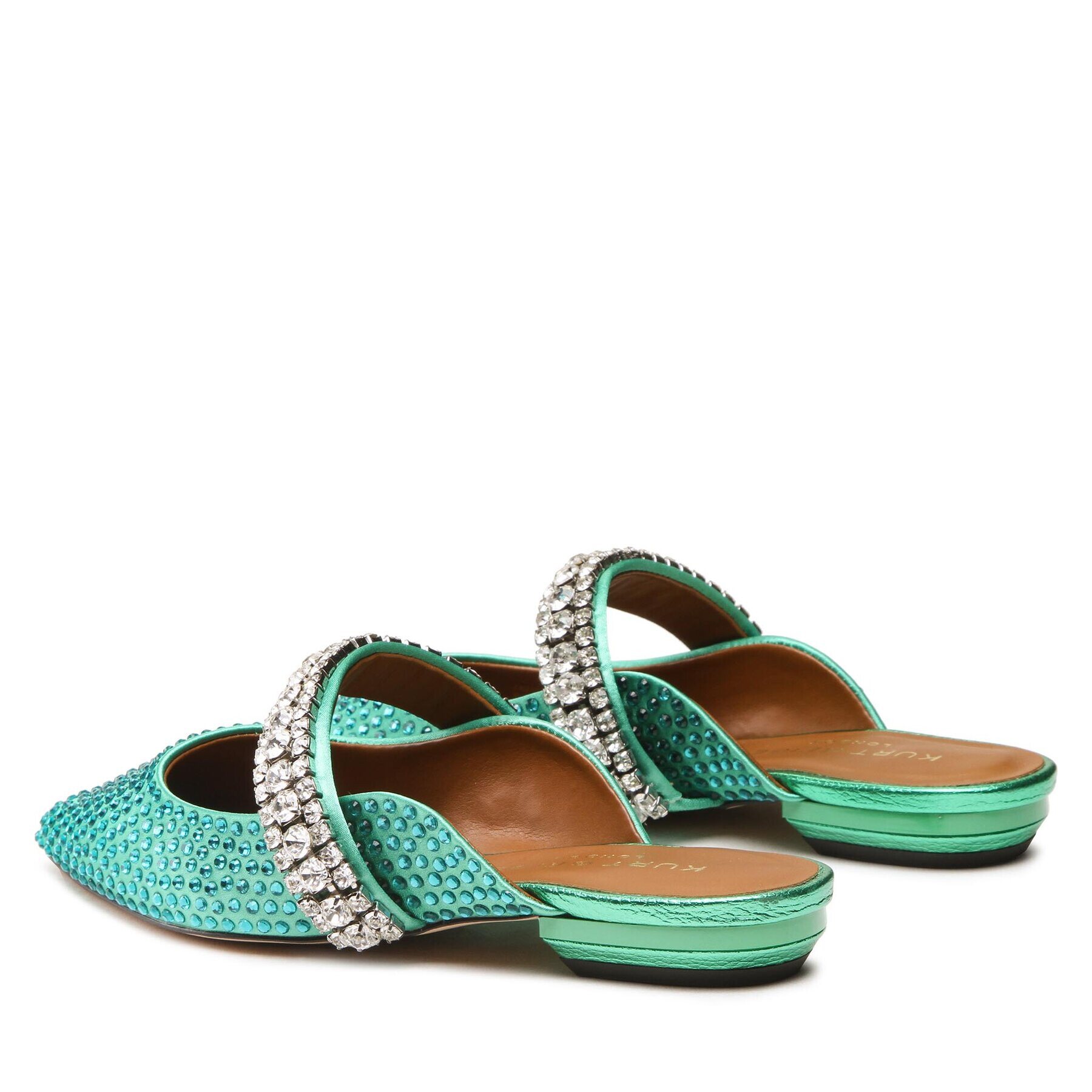 Kurt Geiger Șlapi Princley Crystals 9563087609 Verde - Pled.ro