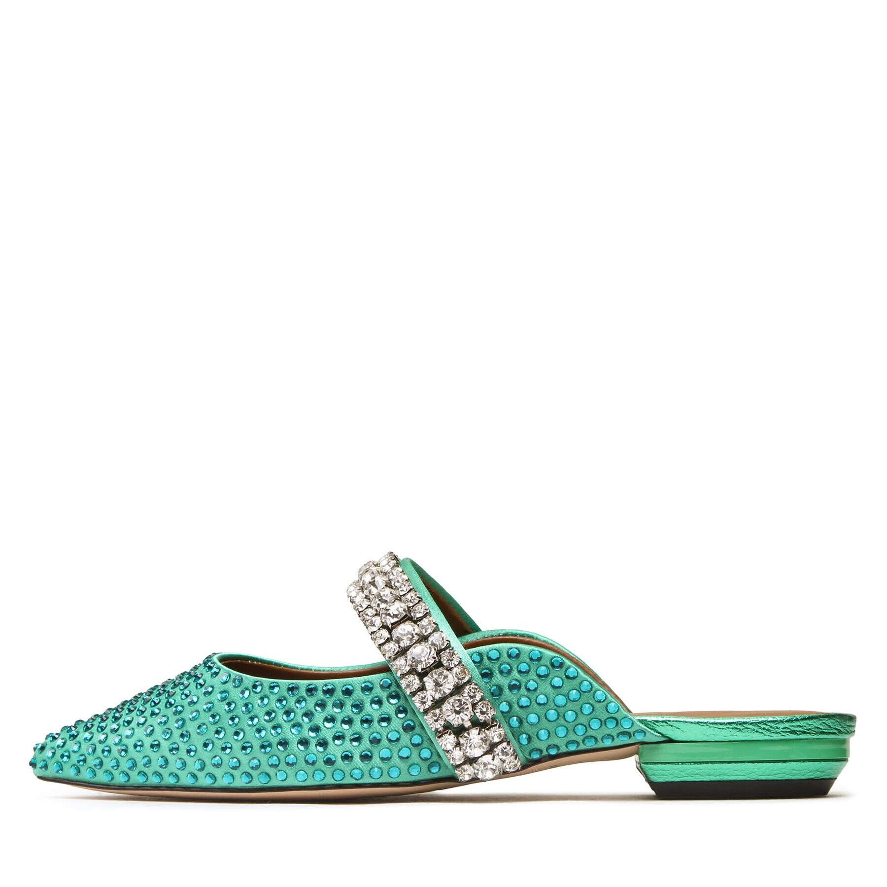 Kurt Geiger Șlapi Princley Crystals 9563087609 Verde - Pled.ro