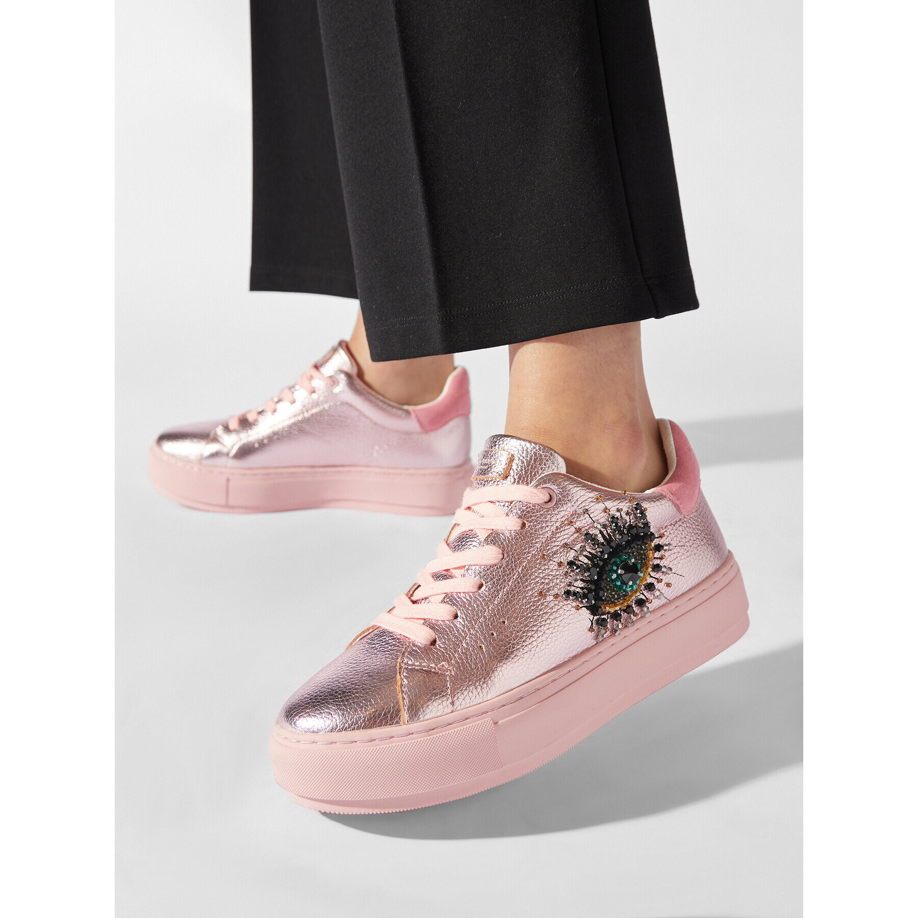 Kurt Geiger Sneakers Laney Eye 8487353109 Roz - Pled.ro