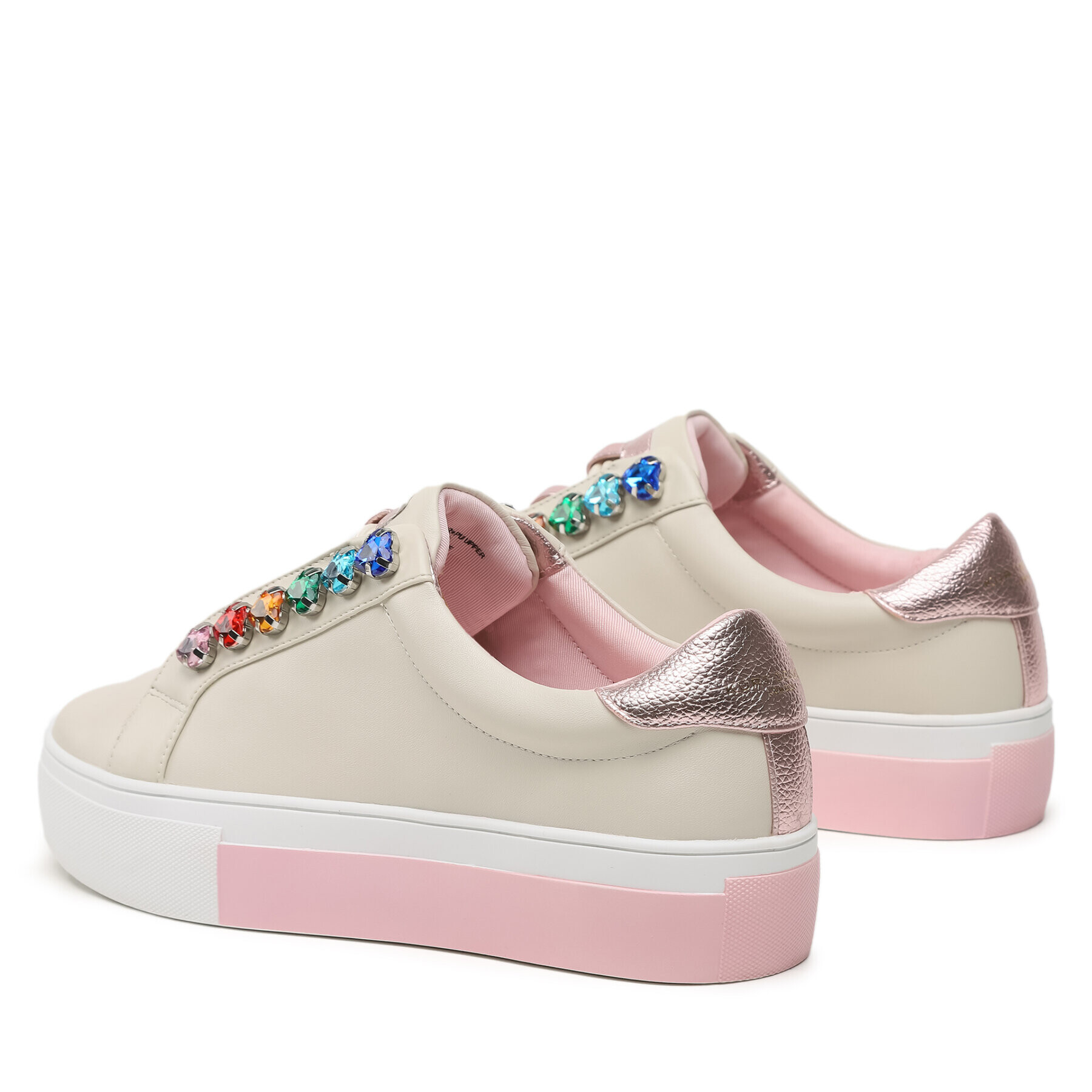 Kurt Geiger Sneakers Liviah Love 9565018109 Écru - Pled.ro