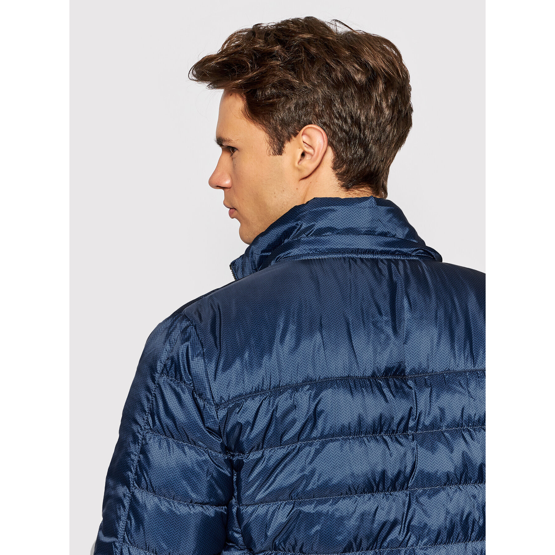 La Martina Geacă din puf SMO002 PL109 Bleumarin Regular Fit - Pled.ro