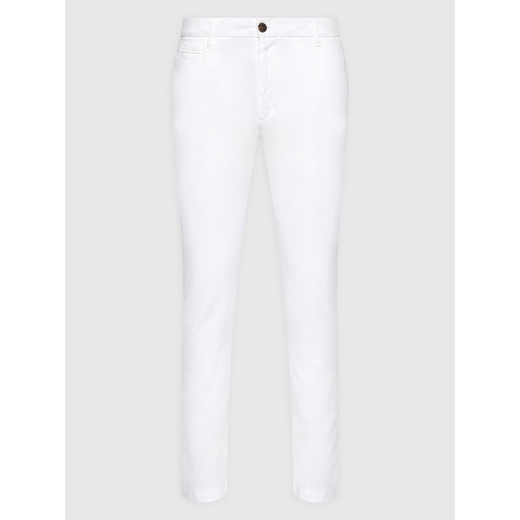 La Martina Pantaloni chino TMT014 TL121 Alb Regular Fit - Pled.ro