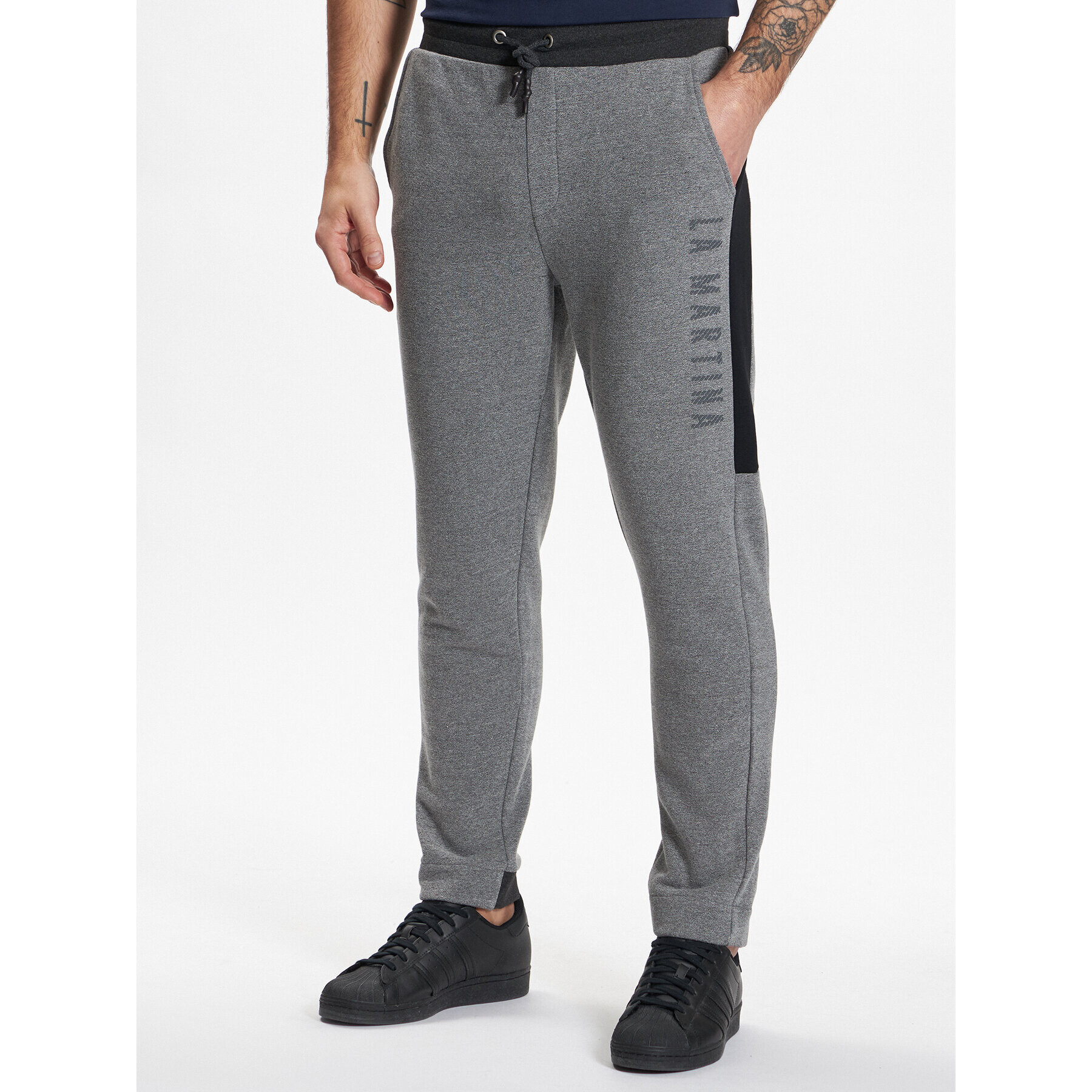 La Martina Pantaloni trening VMT300 FP550 Gri Regular Fit - Pled.ro