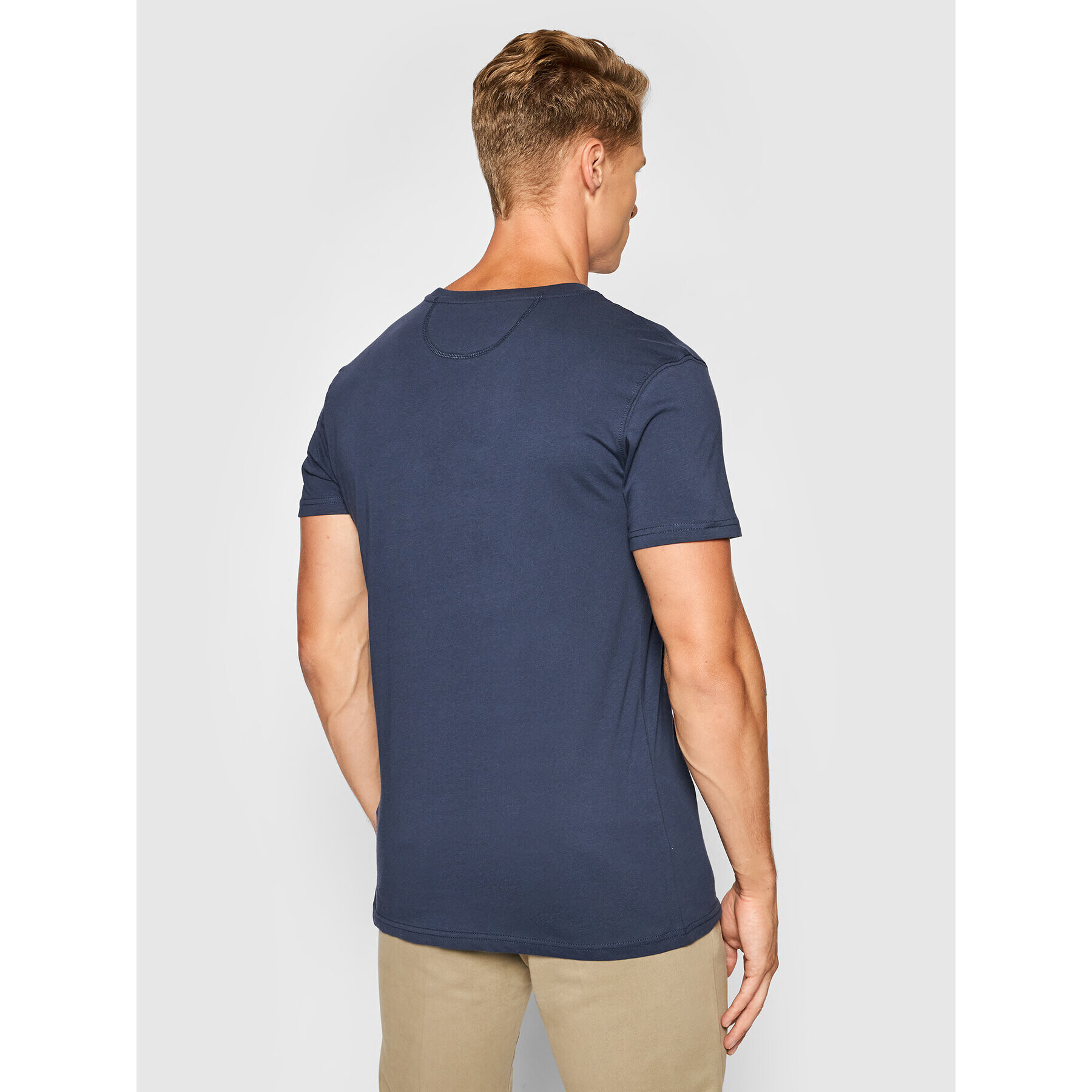 La Martina Tricou CCMR04 JS206 Bleumarin Regular Fit - Pled.ro