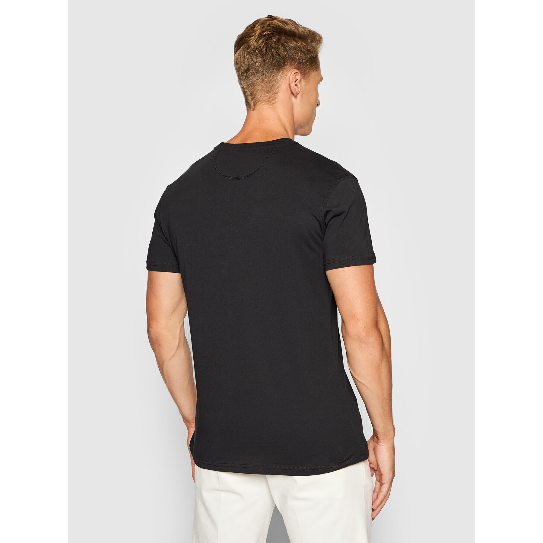 La Martina Tricou CCMR04 JS206 Negru Regular Fit - Pled.ro