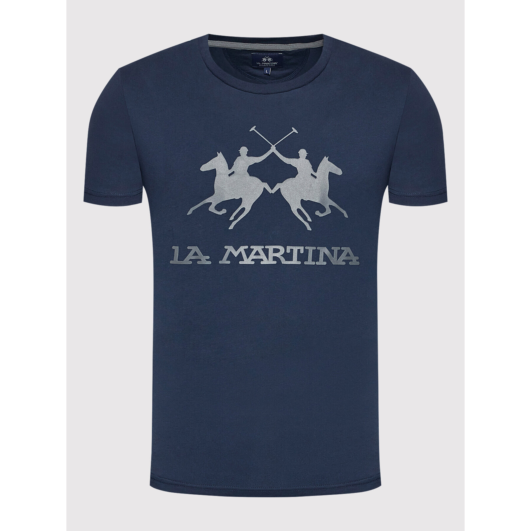 La Martina Tricou CCMR05 JS206 Bleumarin Regular Fit - Pled.ro