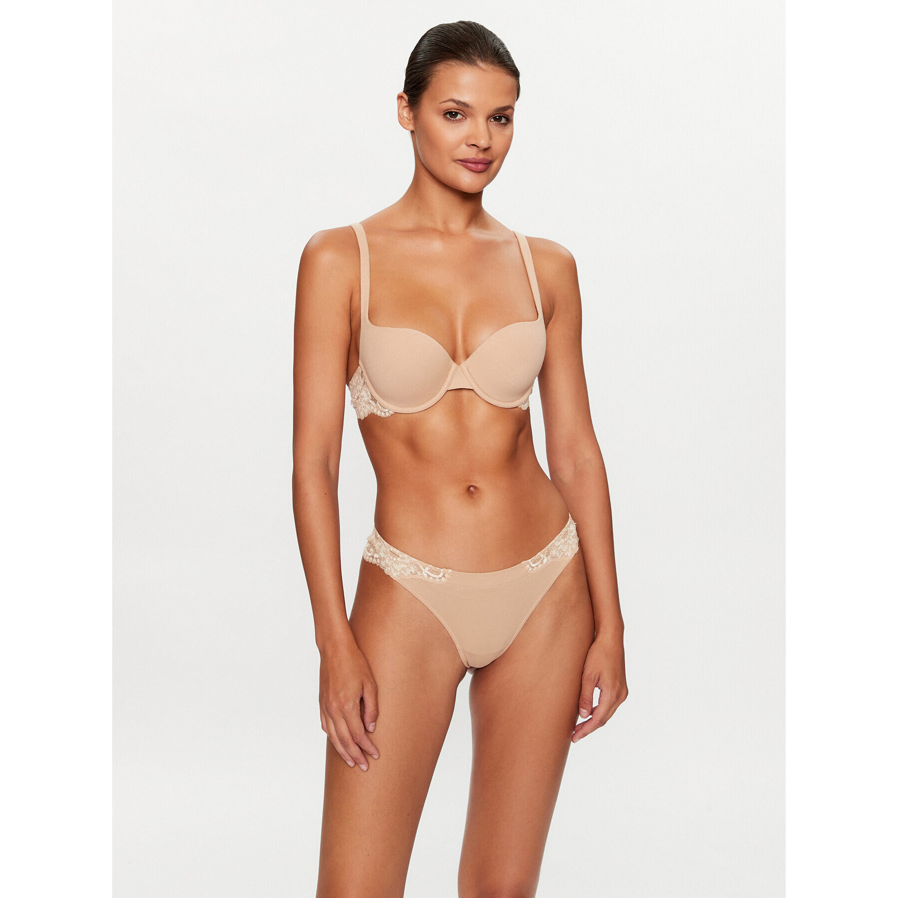 La Perla Chilot tanga 0021058 Bej - Pled.ro