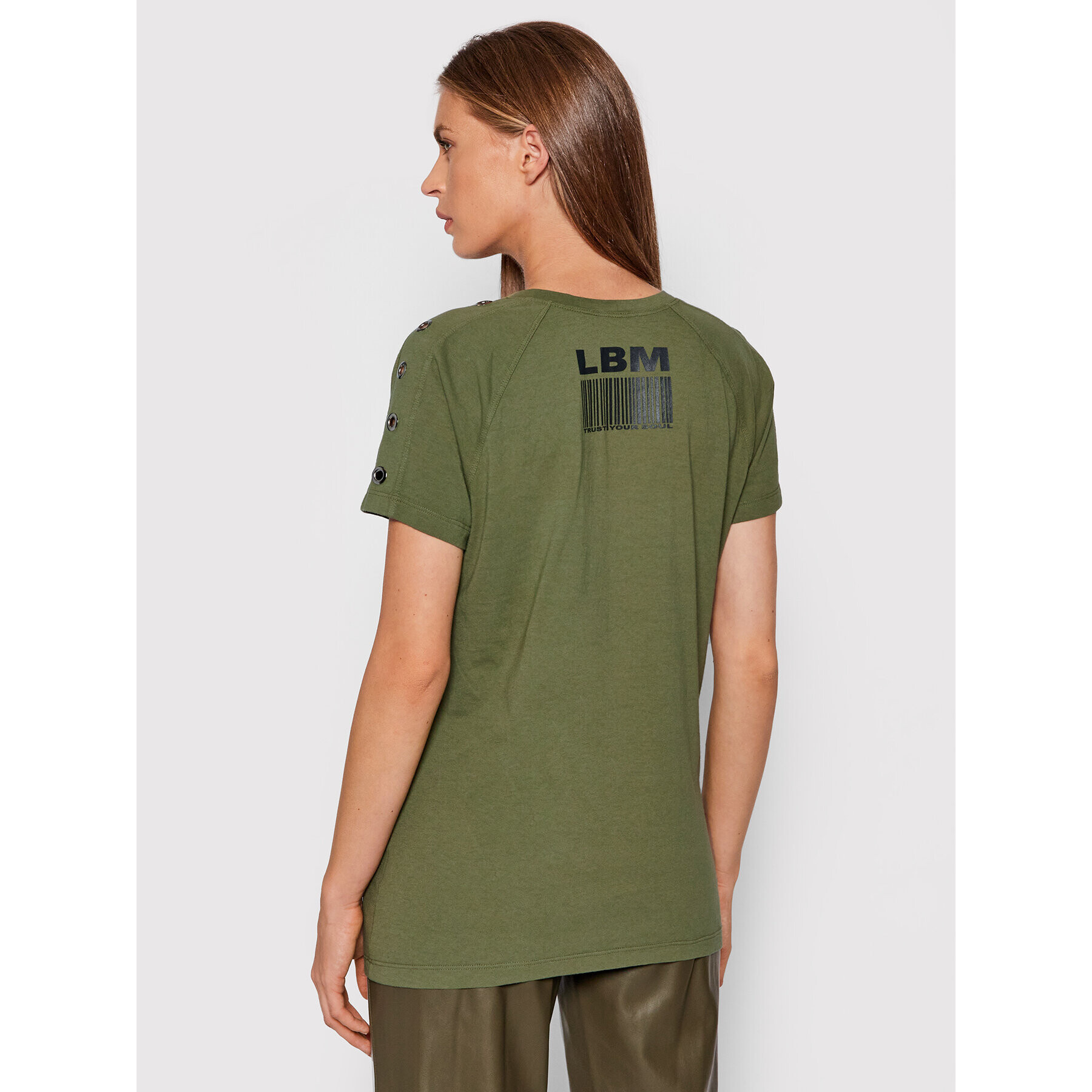 LaBellaMafia Tricou 21691 Verde Regular Fit - Pled.ro