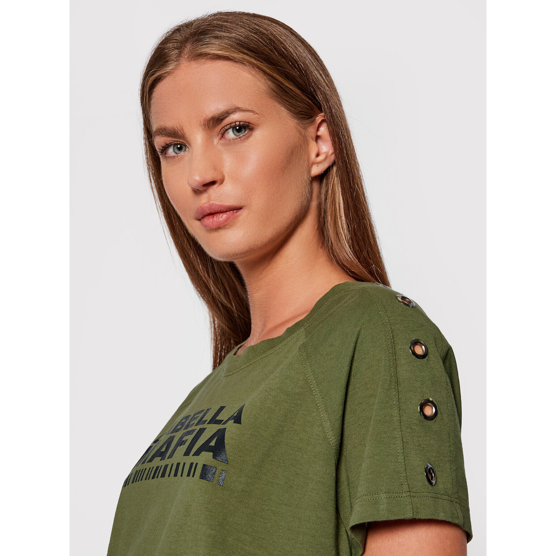 LaBellaMafia Tricou 21691 Verde Regular Fit - Pled.ro