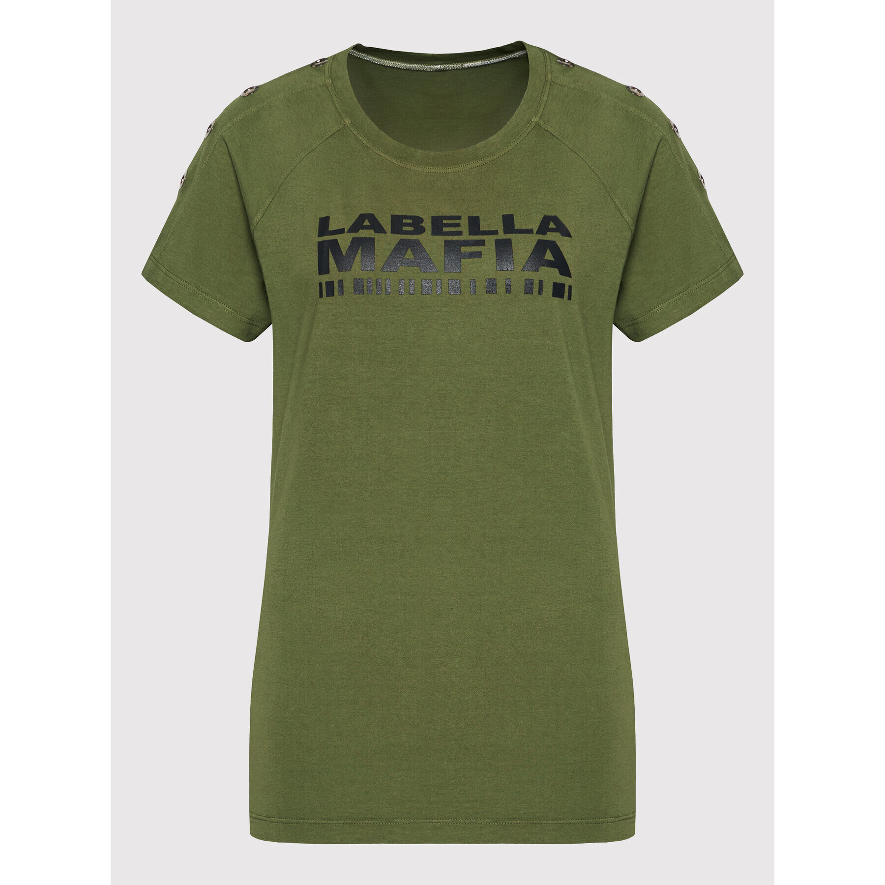 LaBellaMafia Tricou 21691 Verde Regular Fit - Pled.ro