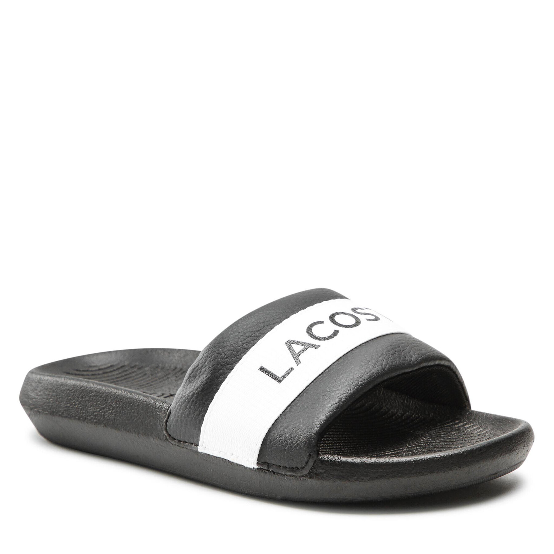 Lacoste Șlapi Croco Slide 0721 1 Cfa 7-41CFA0011312 Negru - Pled.ro