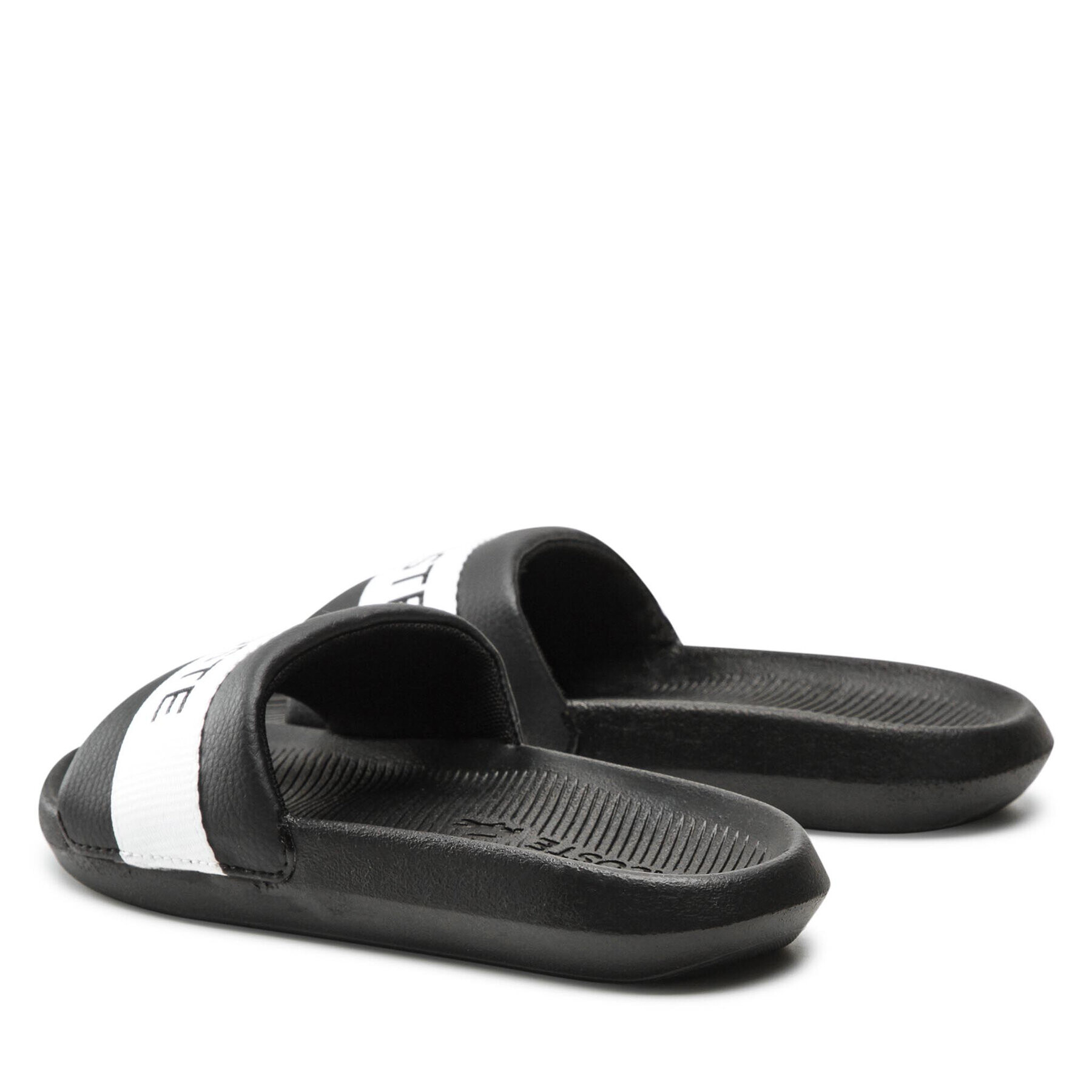 Lacoste Șlapi Croco Slide 0721 1 Cfa 7-41CFA0011312 Negru - Pled.ro