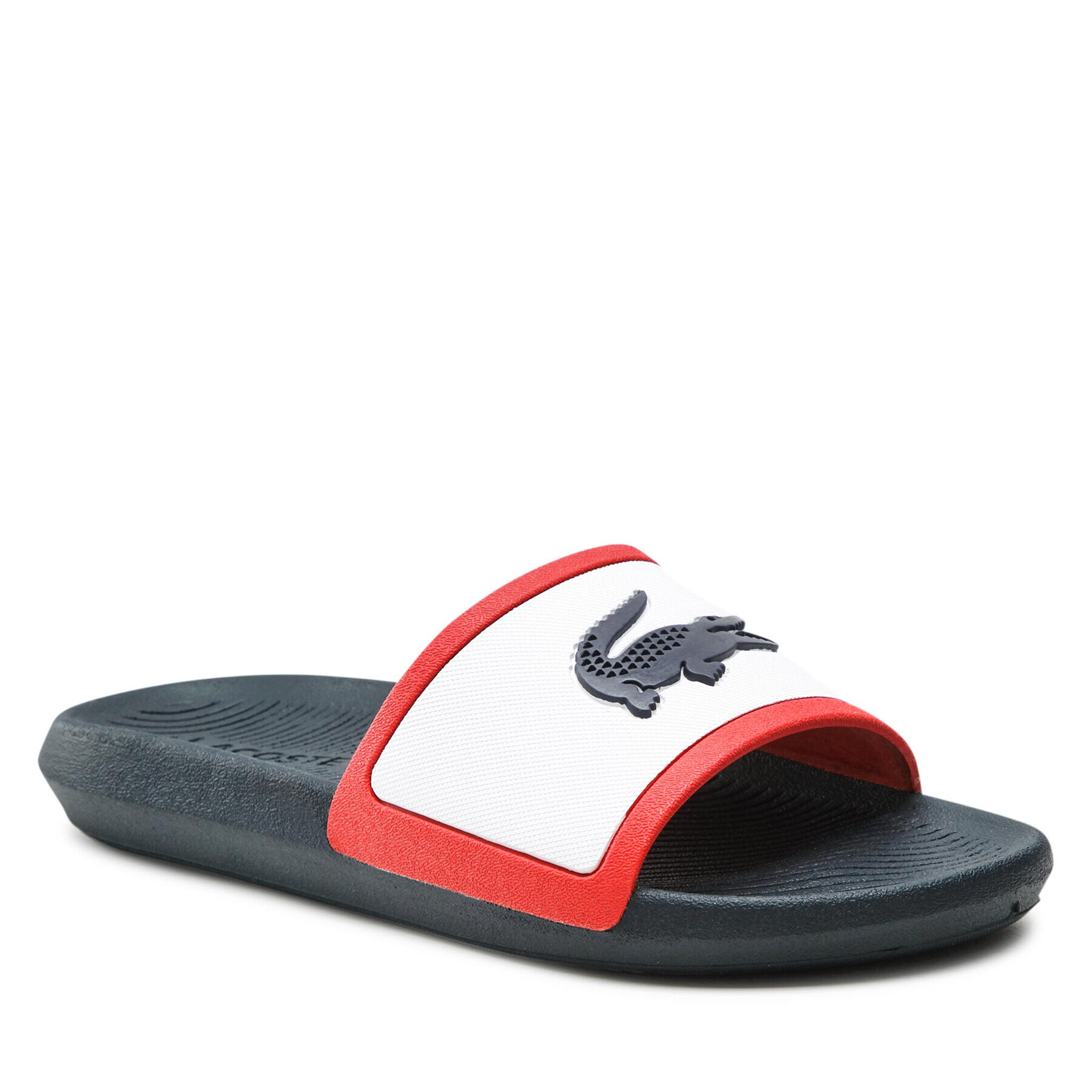 Lacoste Șlapi Croco Slide Tri 2 Cma 7-43CMA0023407 Alb - Pled.ro