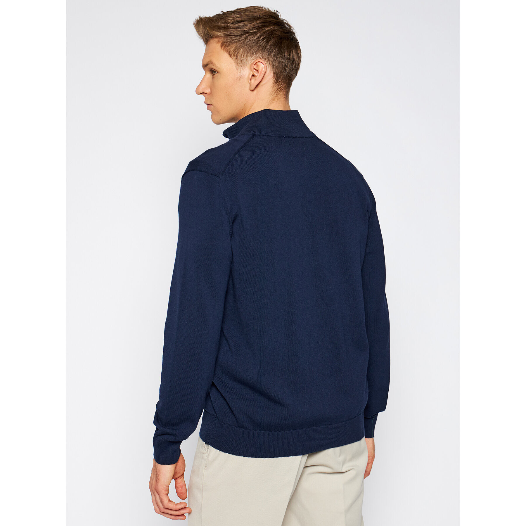 Lacoste Bluză AH1957 Bleumarin Classic Fit - Pled.ro