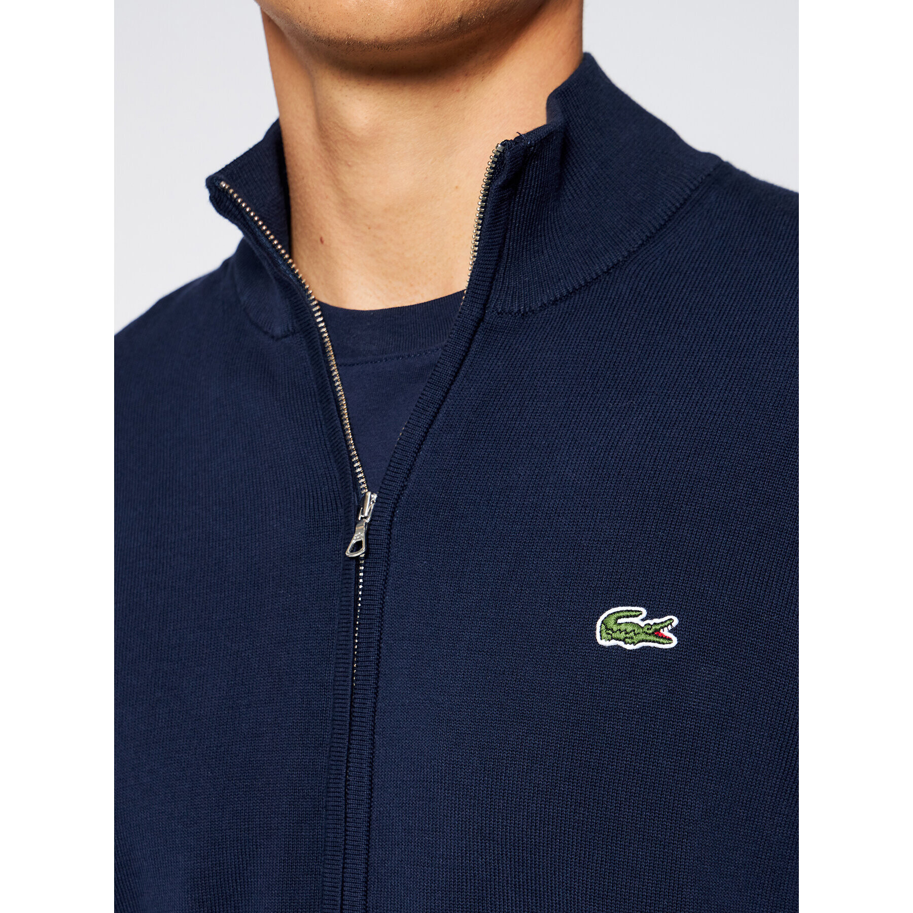 Lacoste Bluză AH1957 Bleumarin Classic Fit - Pled.ro