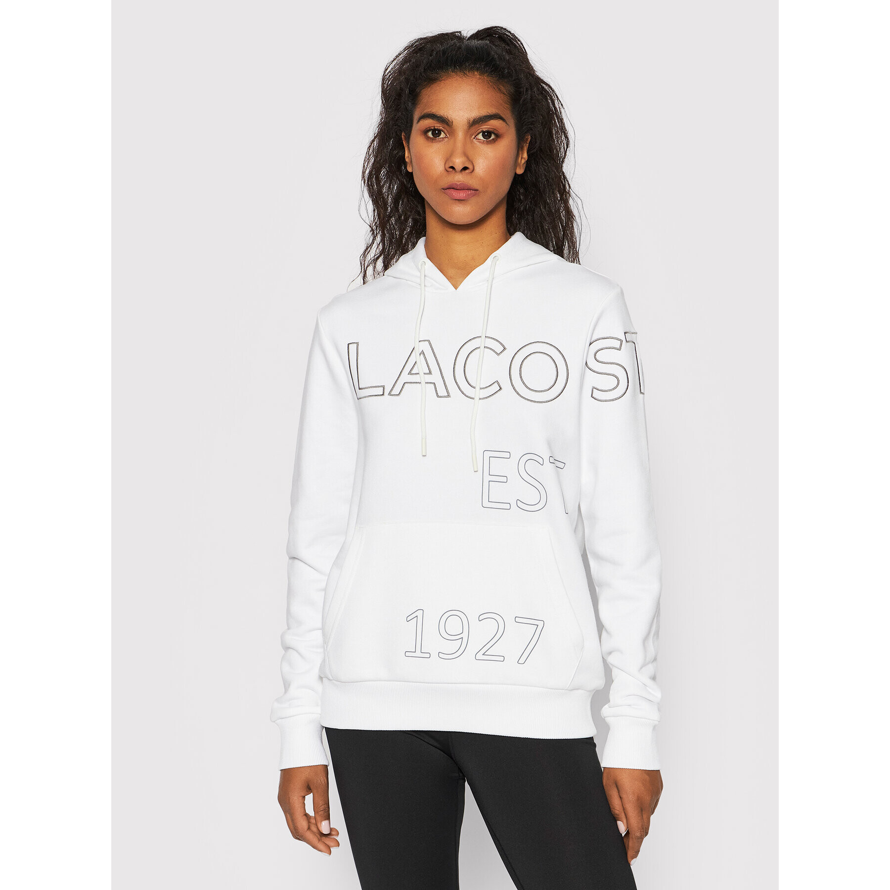 Lacoste Bluză SF0205 Alb Regular Fit - Pled.ro