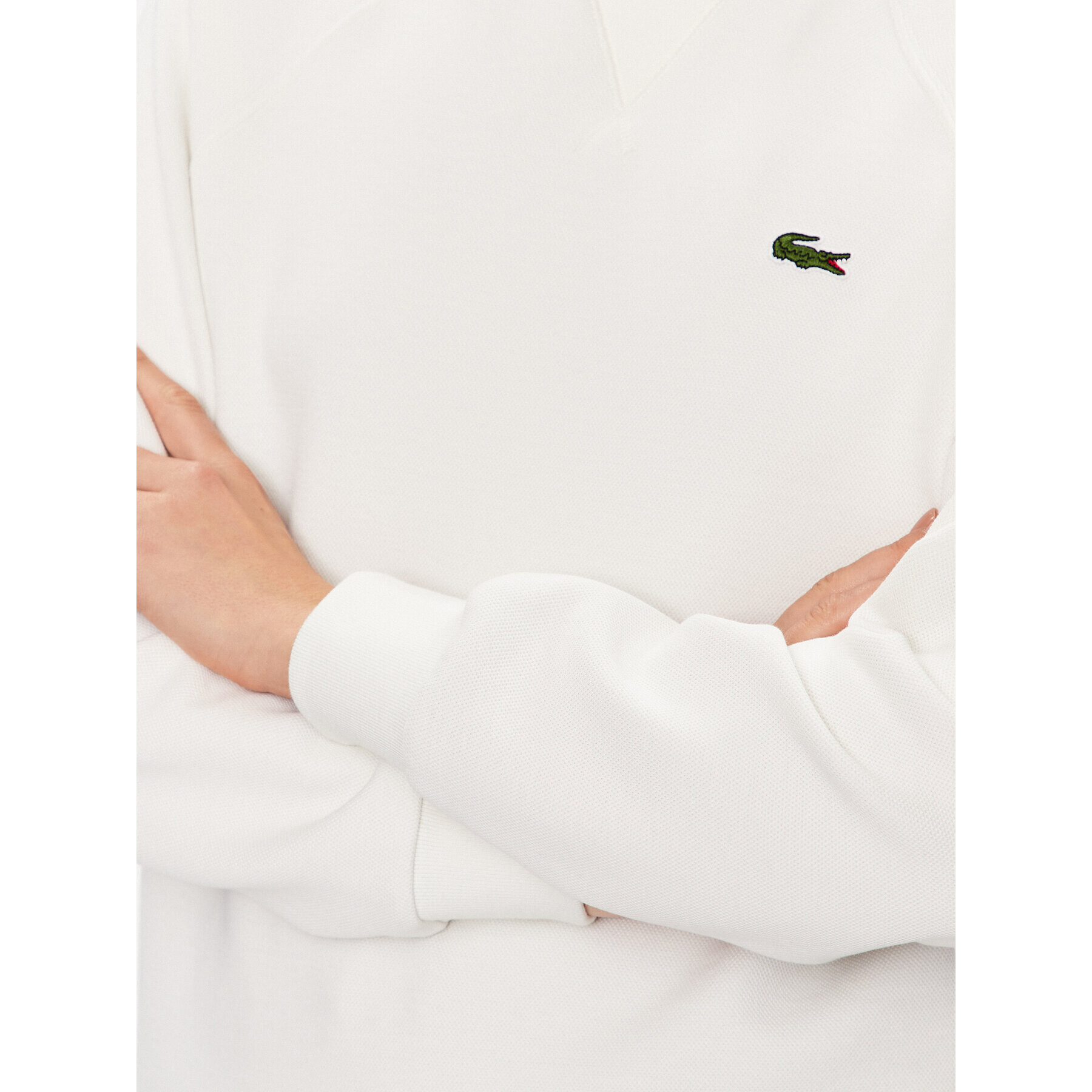 Lacoste Bluză SF7073 Écru Regular Fit - Pled.ro