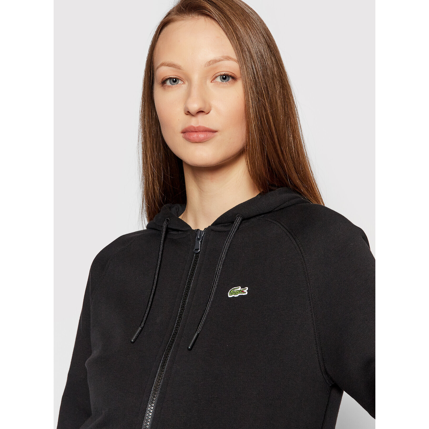 Lacoste Bluză SF7090 Negru Regular Fit - Pled.ro