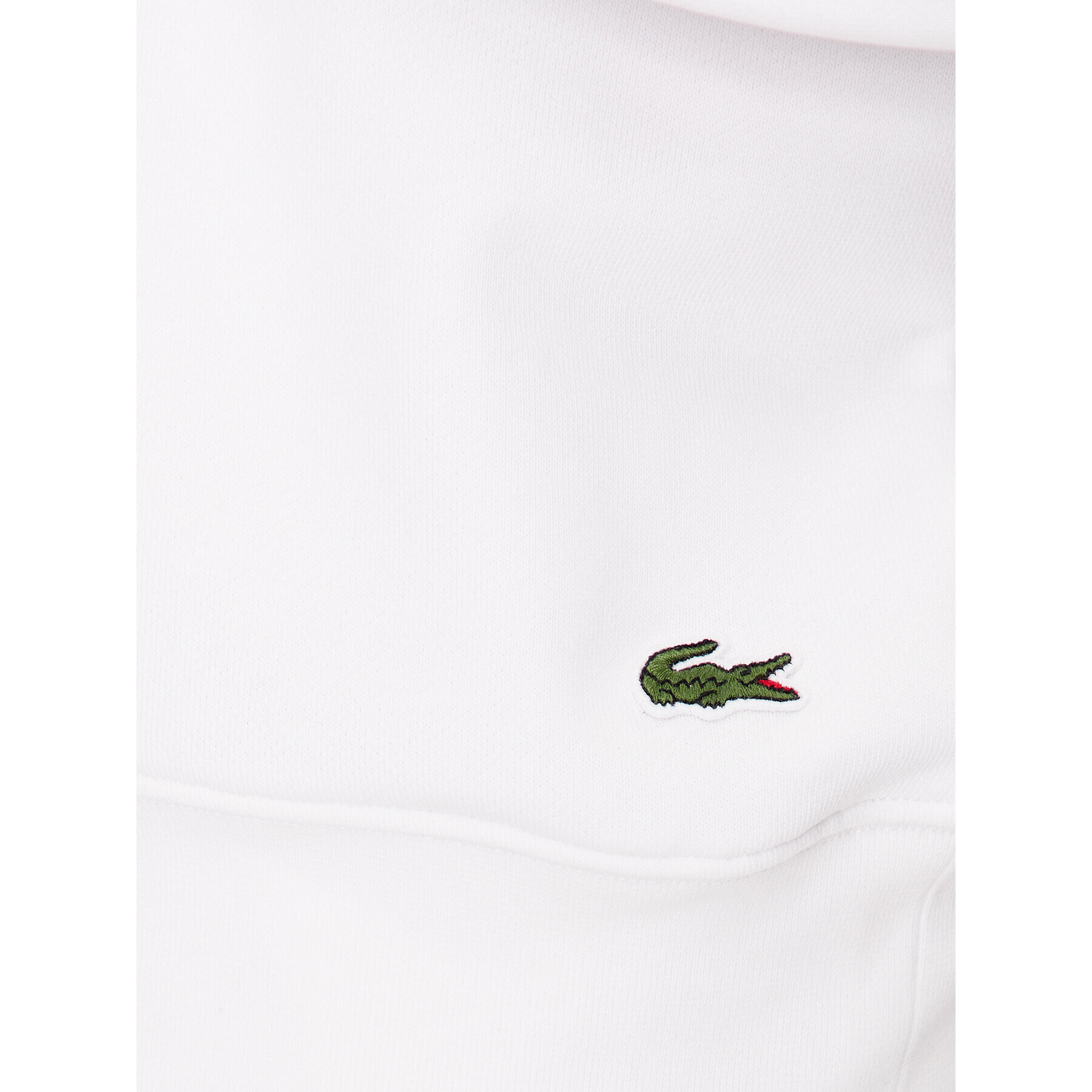 Lacoste Bluză SH1281 Alb Regular Fit - Pled.ro