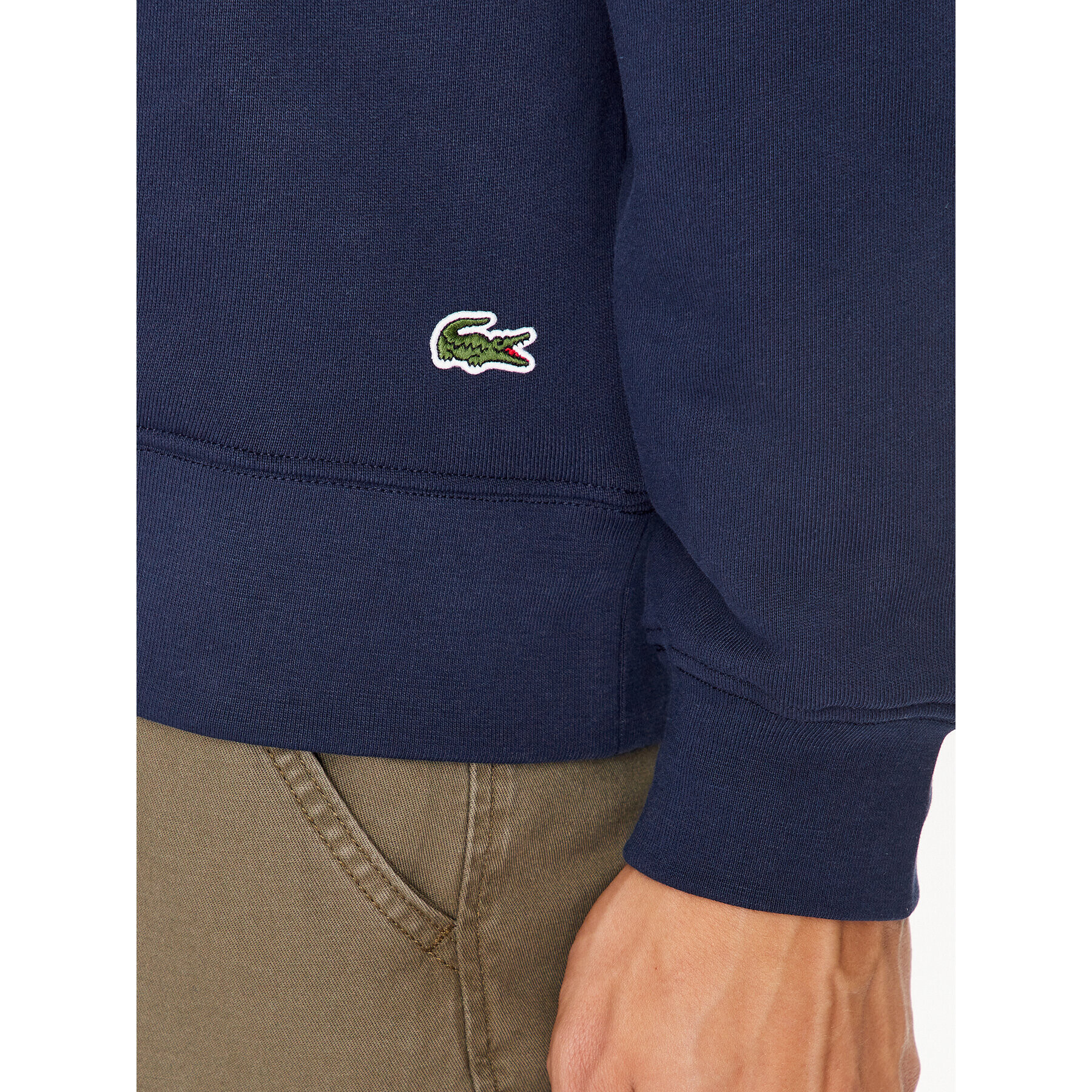 Lacoste Bluză SH1281 Bleumarin Regular Fit - Pled.ro