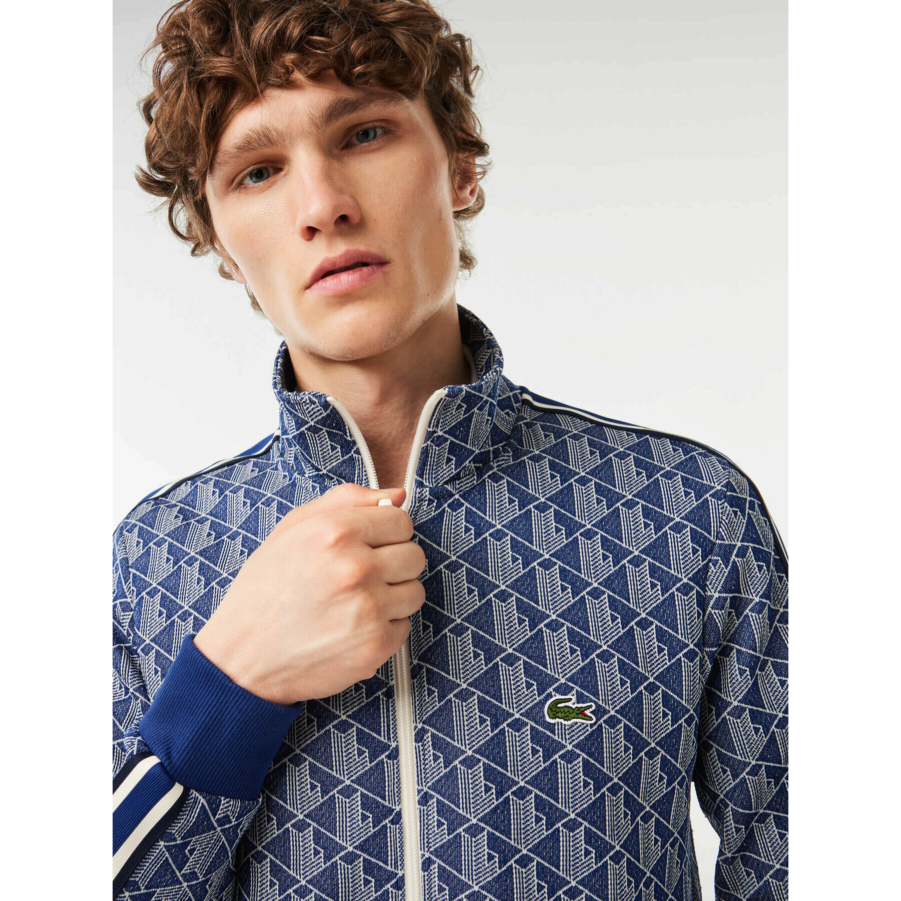 Lacoste Bluză SH1368 Albastru Regular Fit - Pled.ro