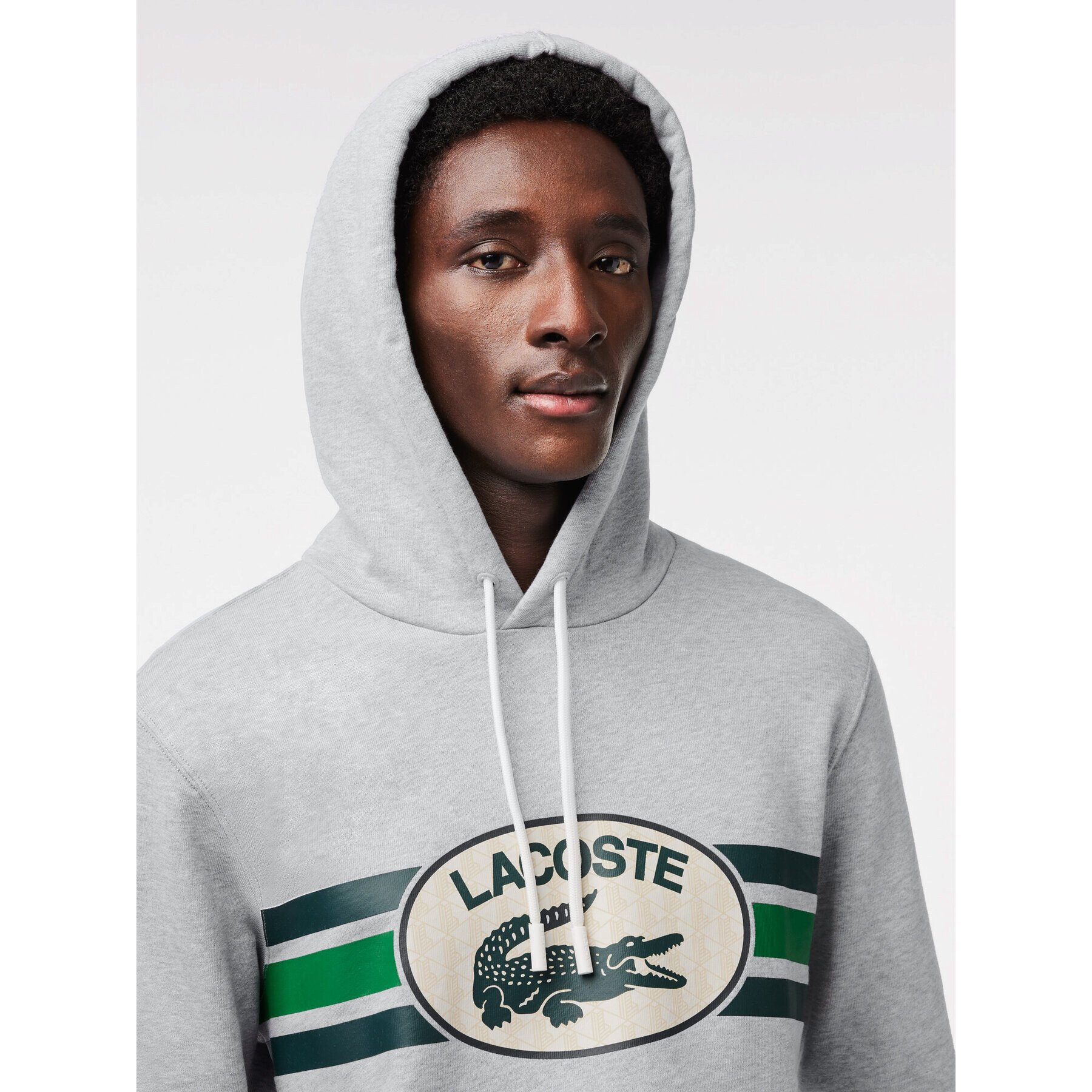 Lacoste Bluză SH1413 Gri Regular Fit - Pled.ro