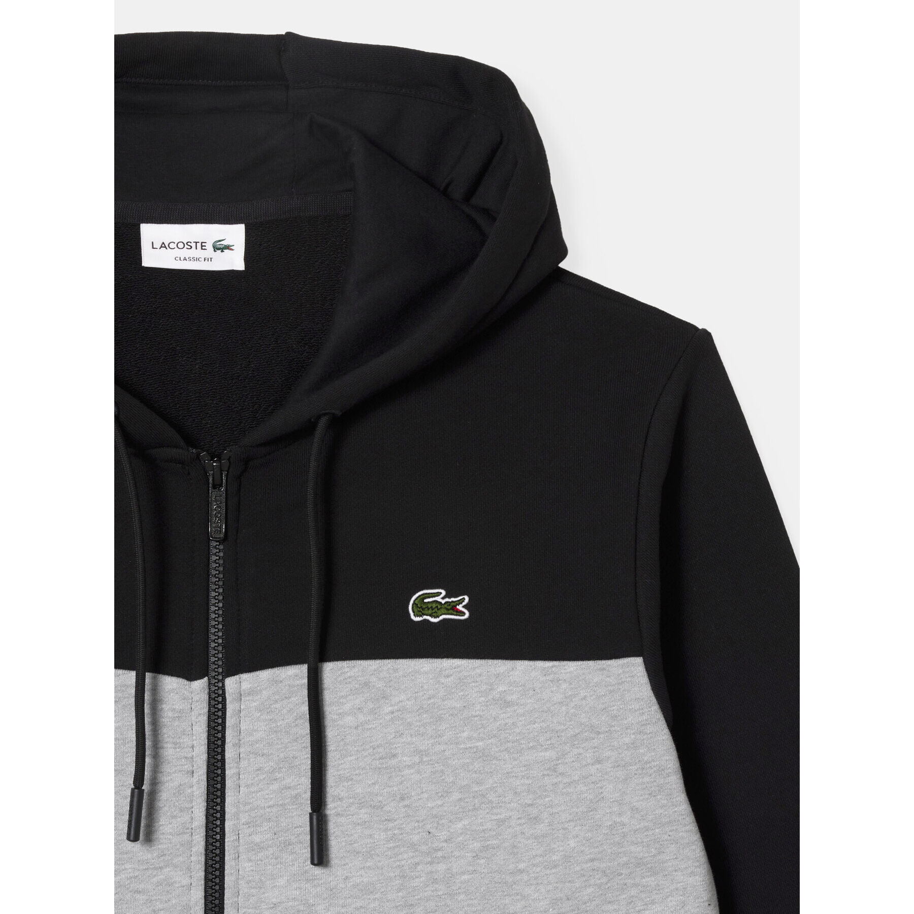 Lacoste Bluză SH1416 Negru Regular Fit - Pled.ro