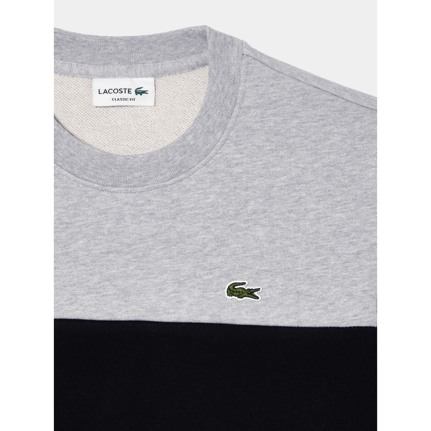 Lacoste Bluză SH1433 Gri Classic Fit - Pled.ro