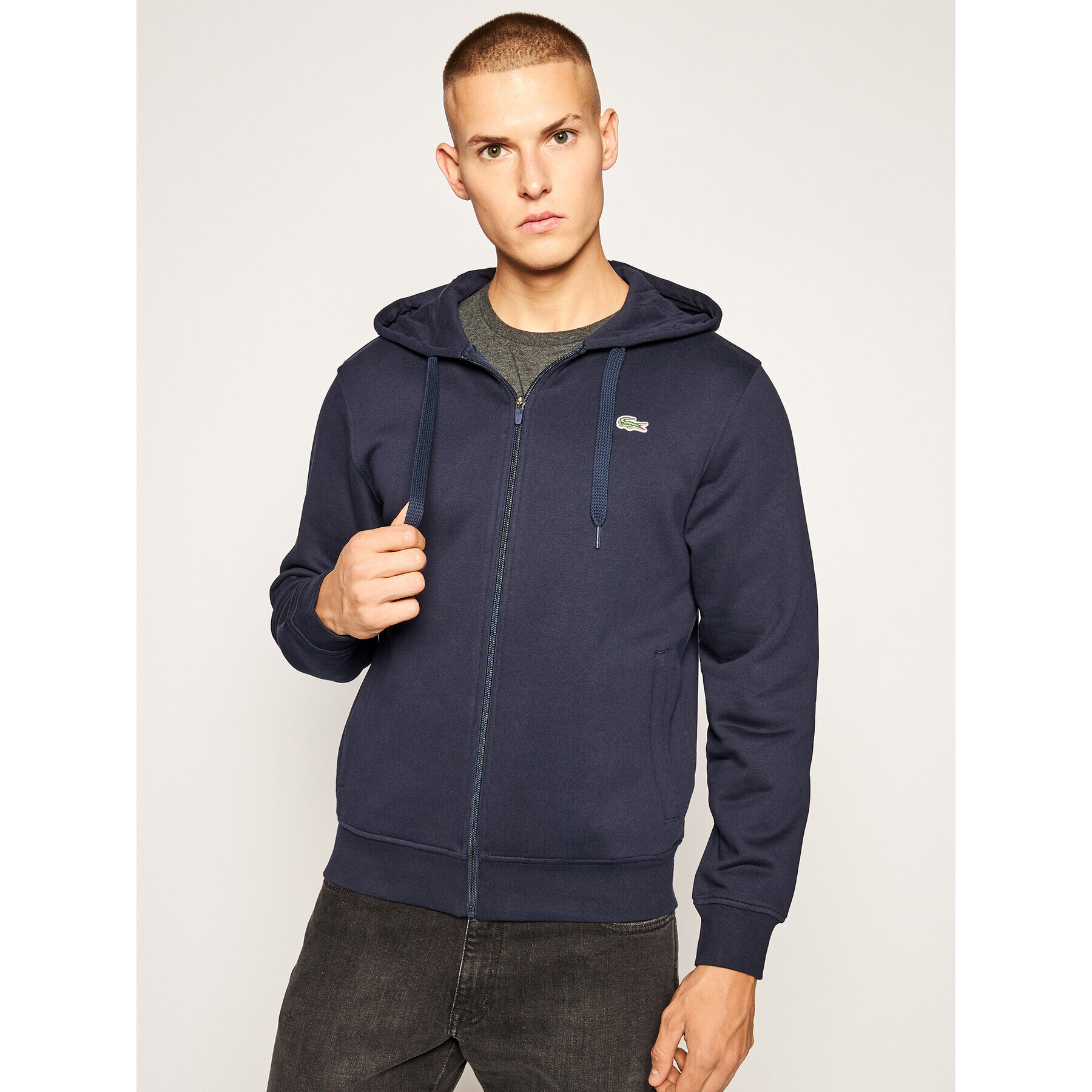 Lacoste Bluză SH1551 Bleumarin Regular Fit - Pled.ro