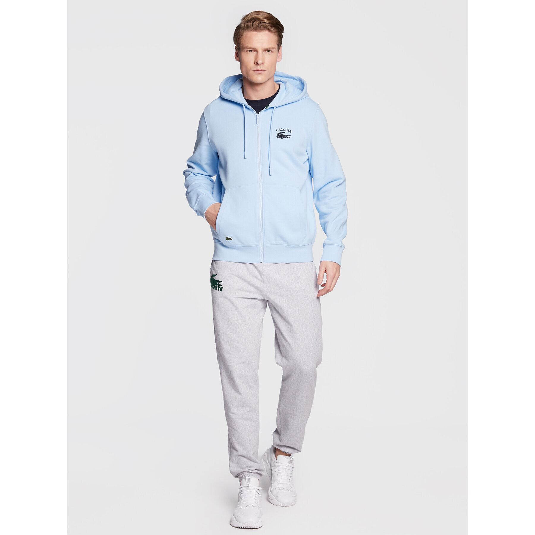 Lacoste Bluză SH2481 Albastru Regular Fit - Pled.ro