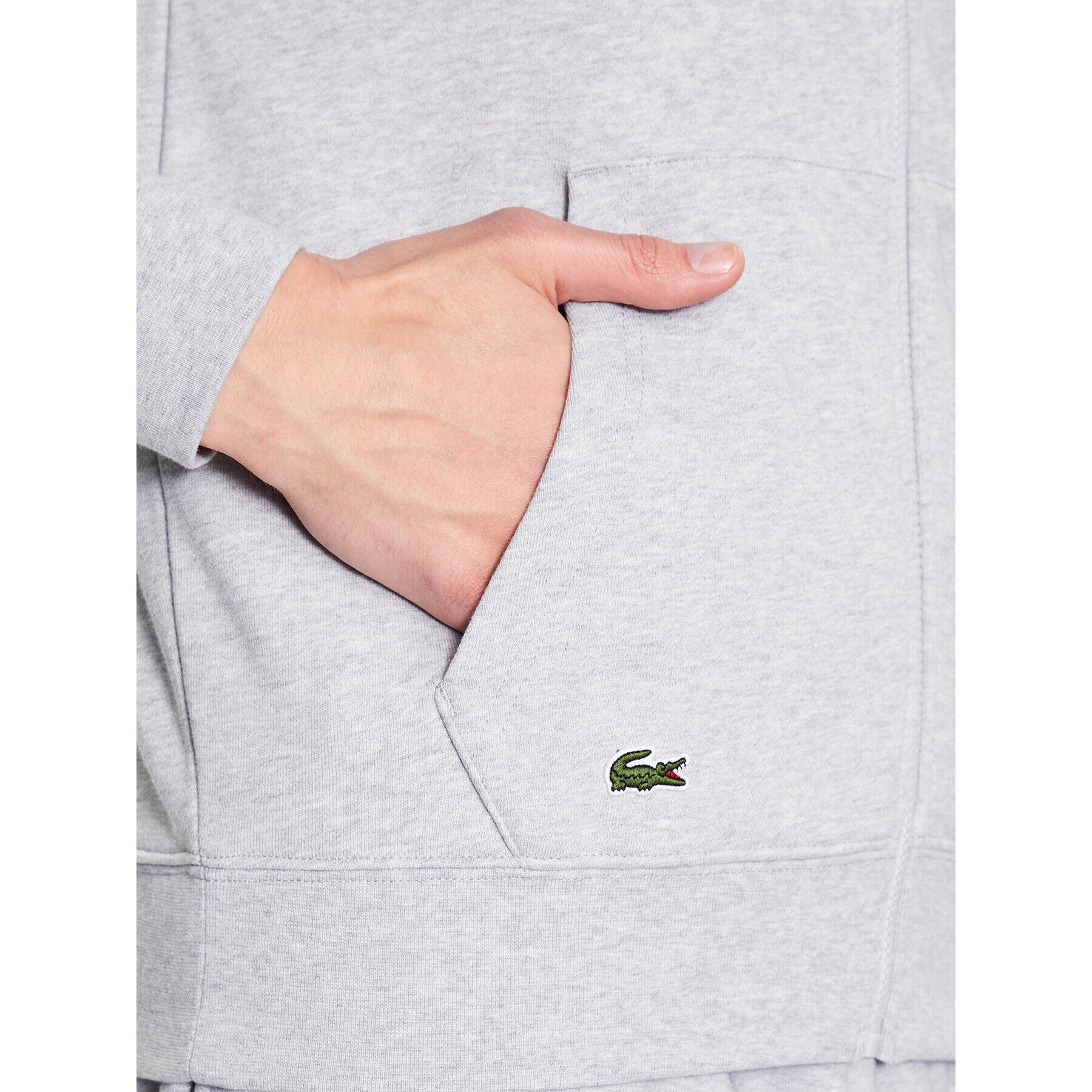 Lacoste Bluză SH2481 Gri Regular Fit - Pled.ro