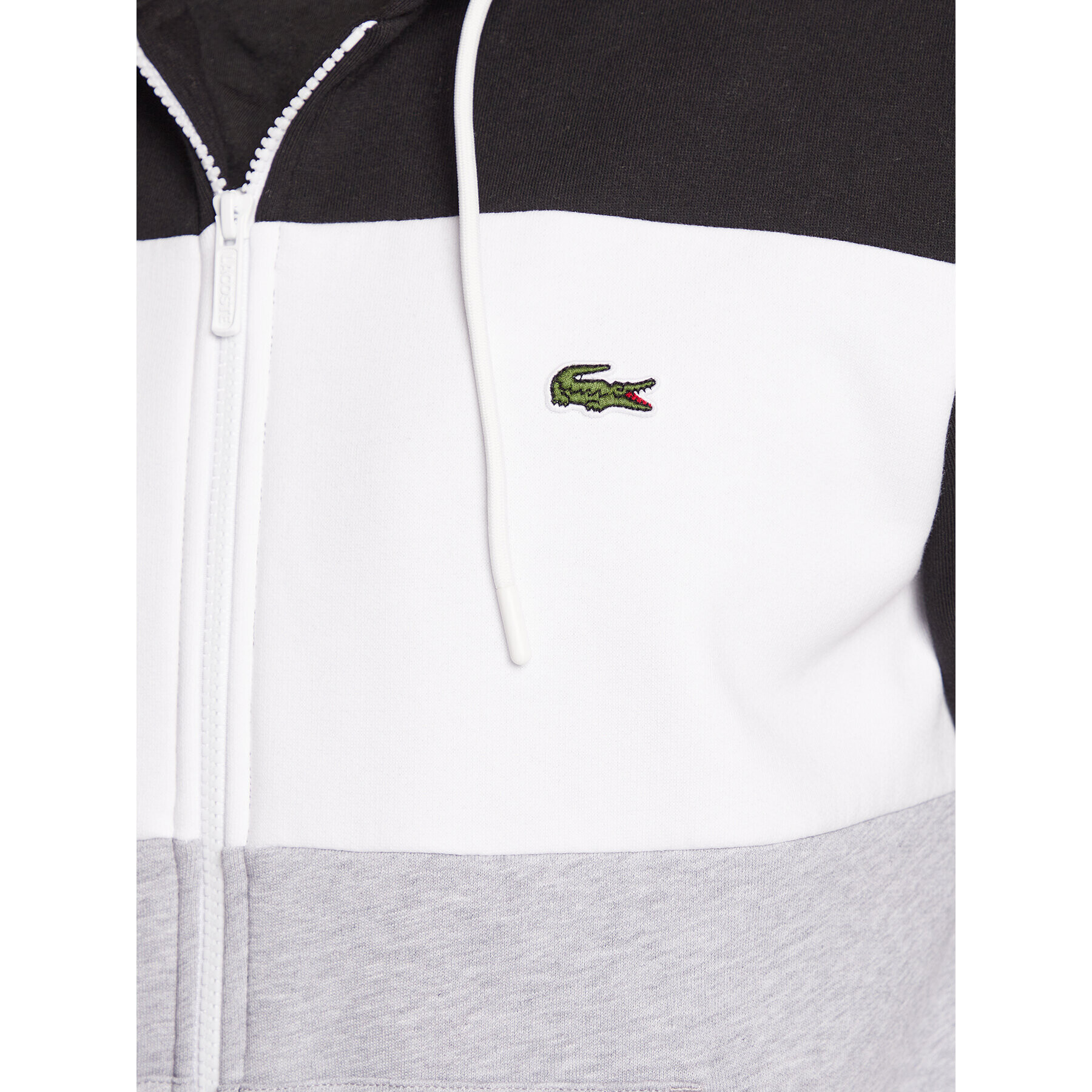 Lacoste Bluză SH3389 Negru Classic Fit - Pled.ro