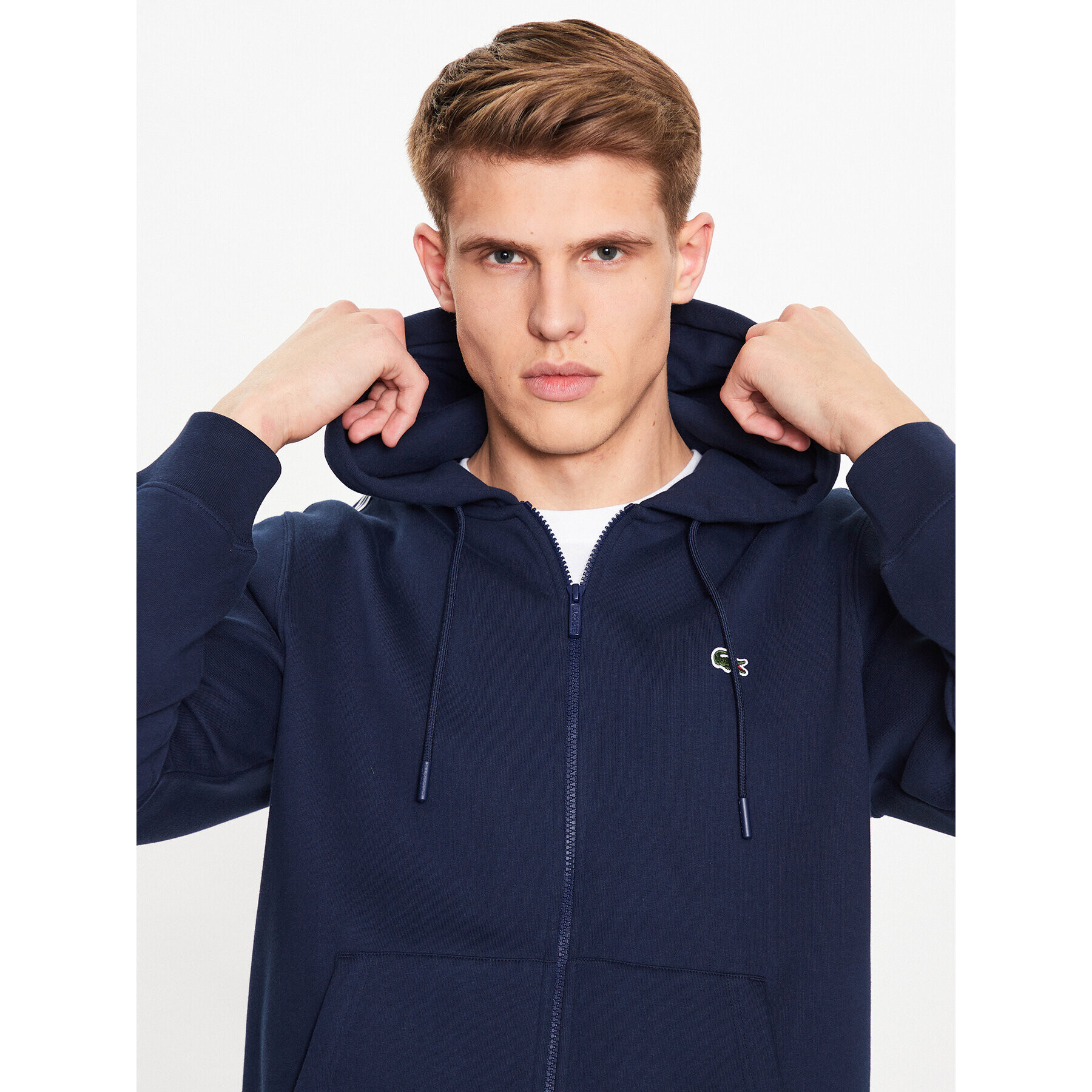 Lacoste Bluză SH5065 Bleumarin Regular Fit - Pled.ro