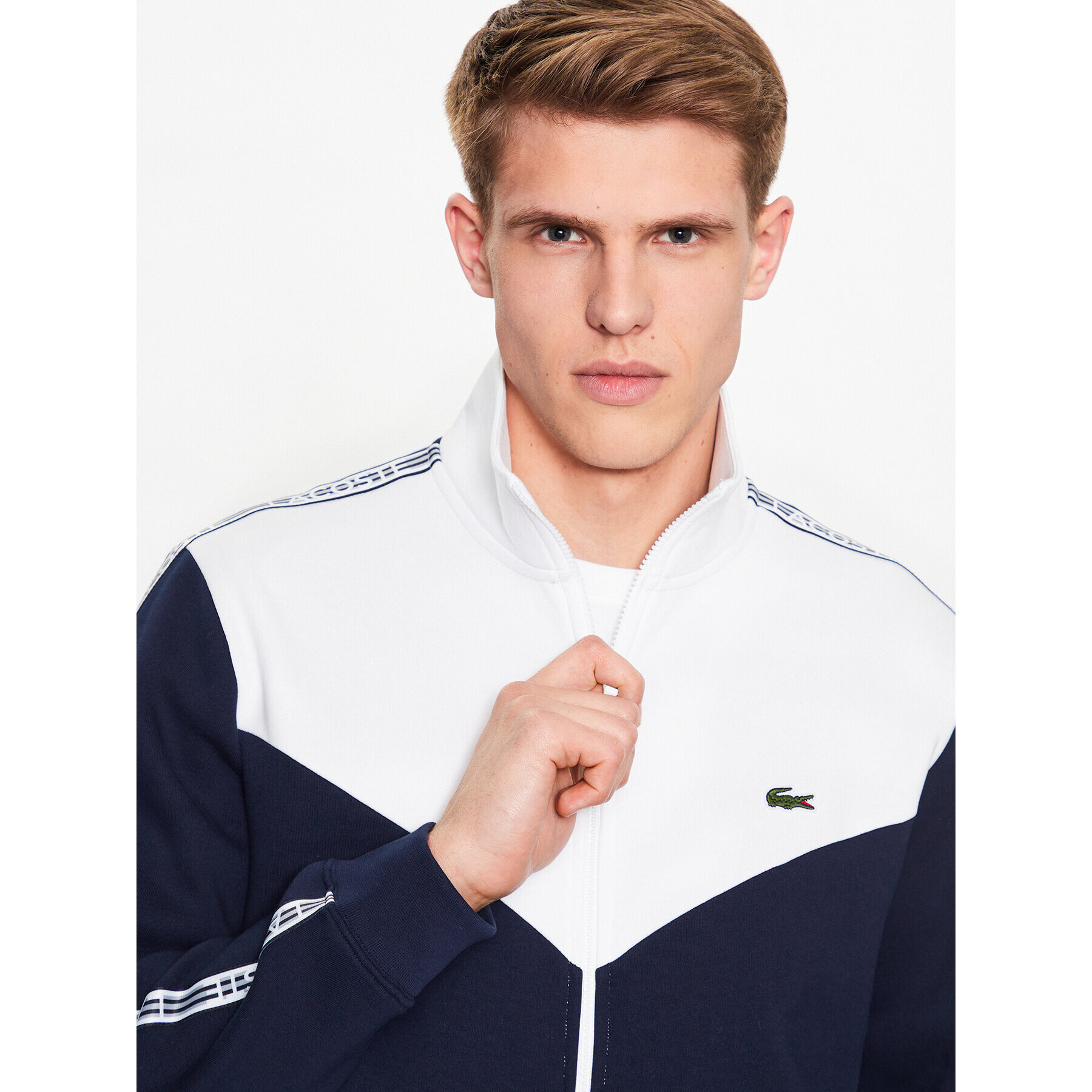 Lacoste Bluză SH5808 Bleumarin Regular Fit - Pled.ro