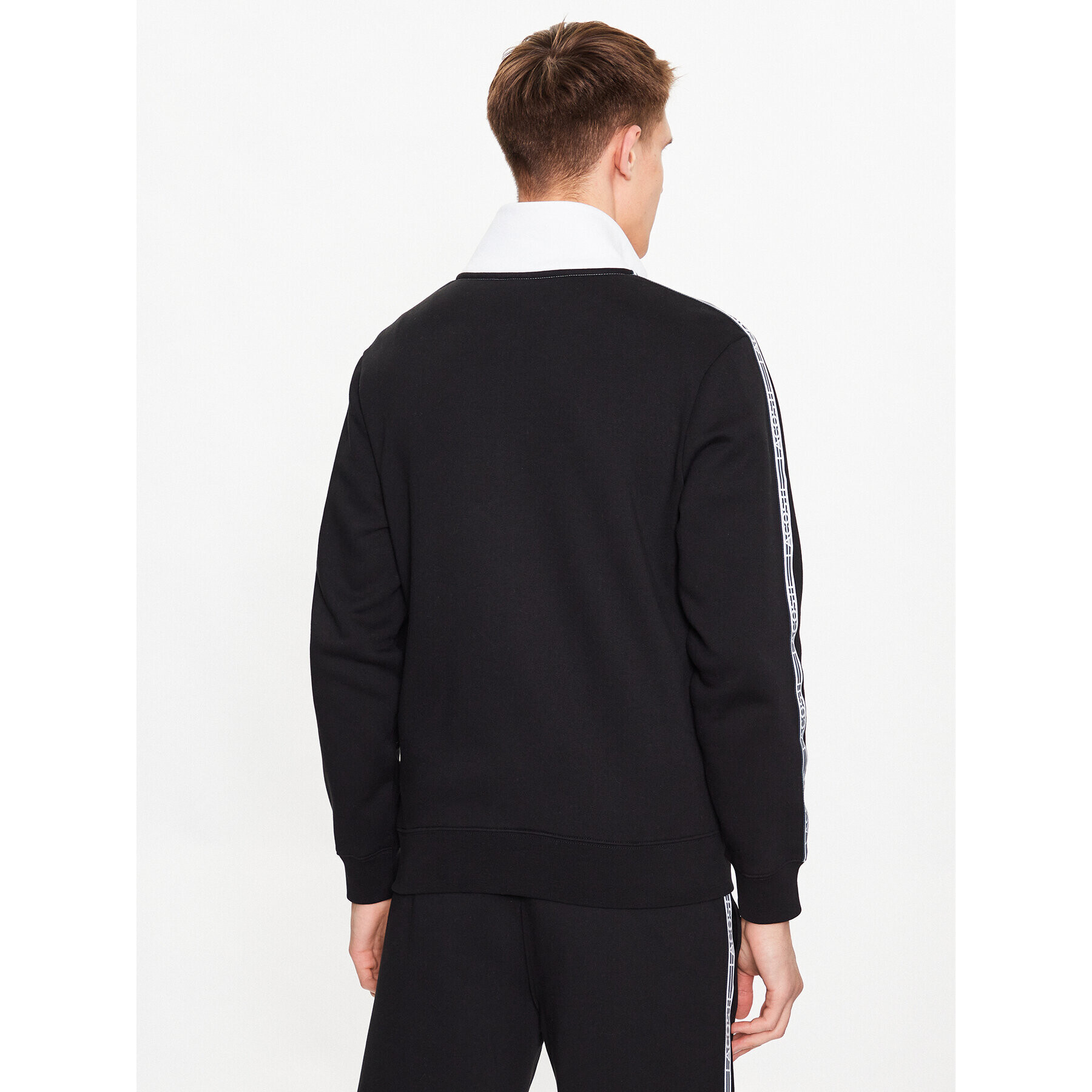 Lacoste Bluză SH5808 Negru Regular Fit - Pled.ro