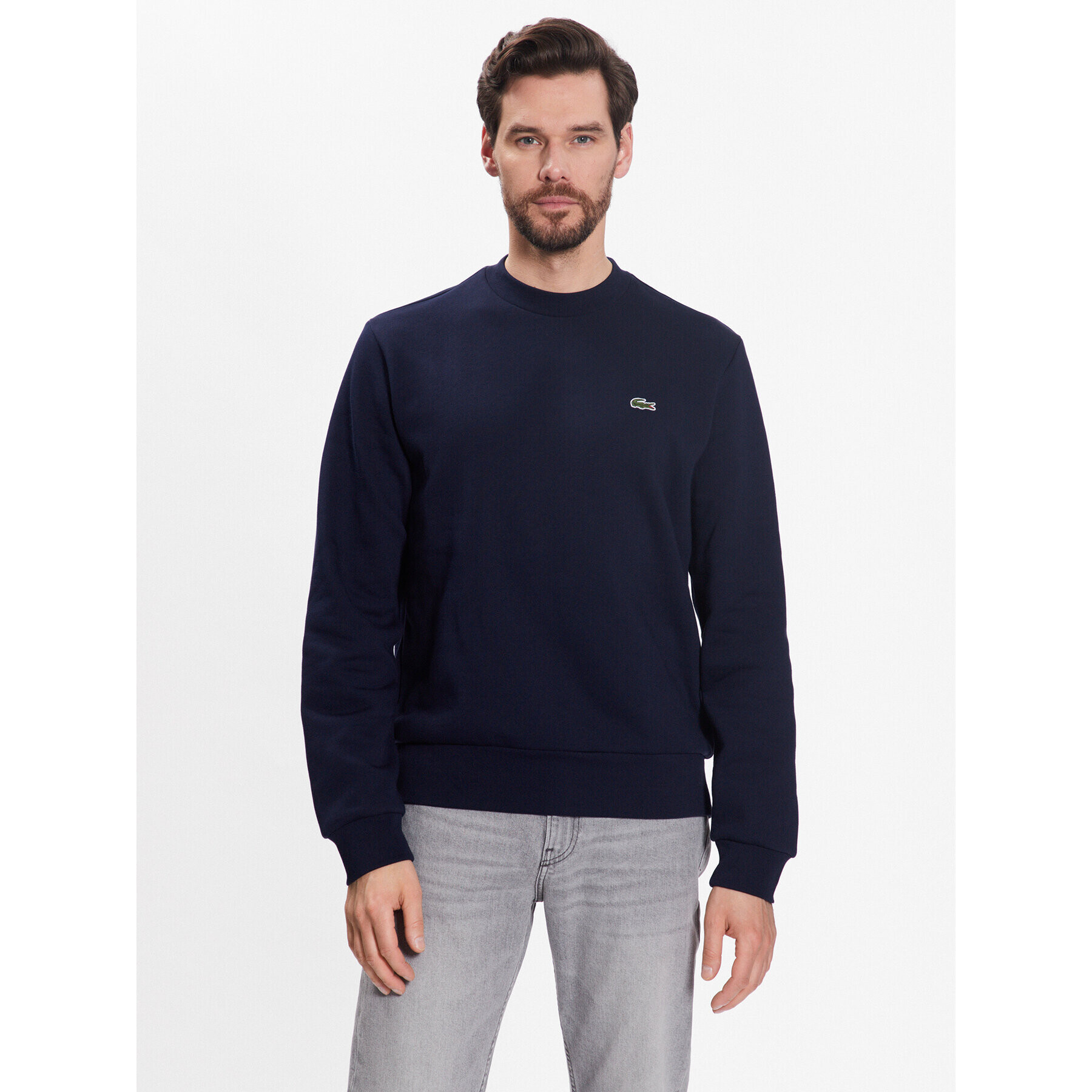 Lacoste Bluză SH9608 Bleumarin Regular Fit - Pled.ro