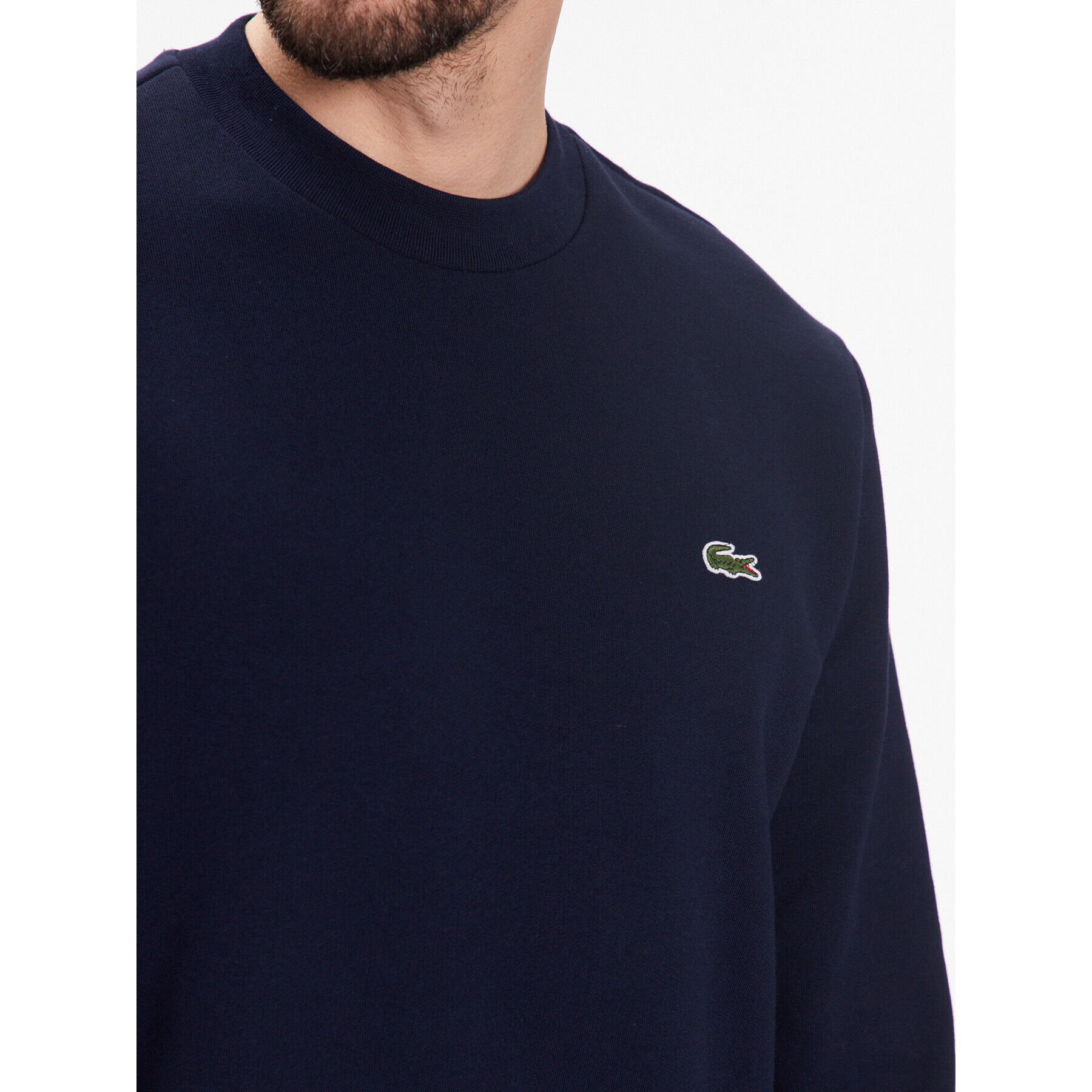 Lacoste Bluză SH9608 Bleumarin Regular Fit - Pled.ro